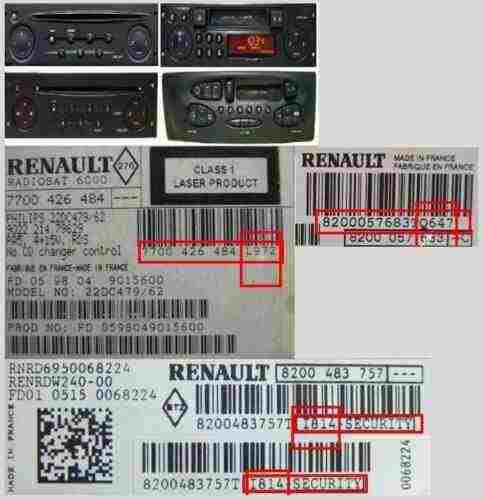 INSTANT Renault Megane Scenic Laguna Clio Twingo Radio Kangoo UNLOCK CODE DECODE