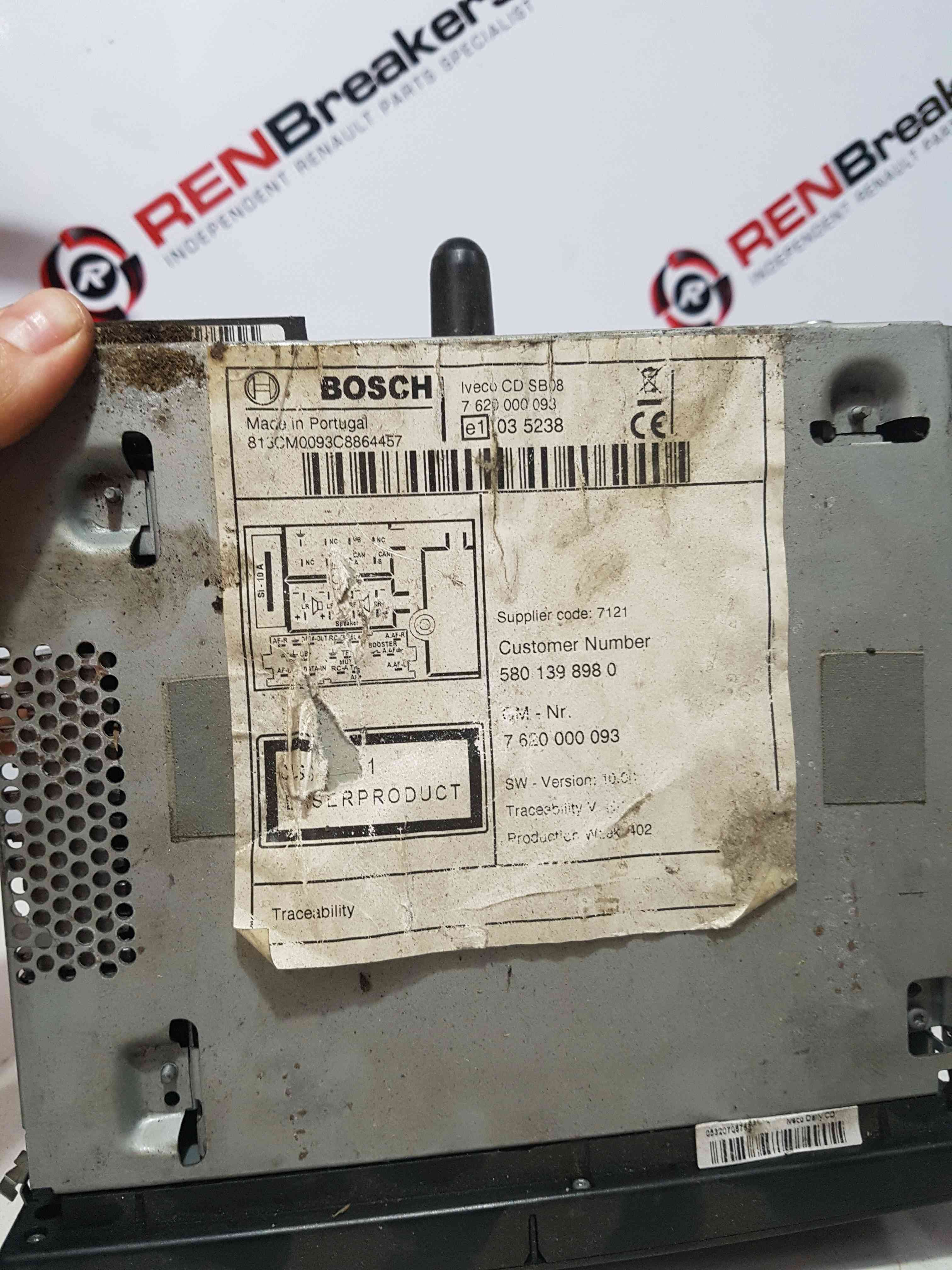 Thumb 6 Iveco Daily 2.3 Diesel 2011-2015 Radio Cd Player Unit 5801398980