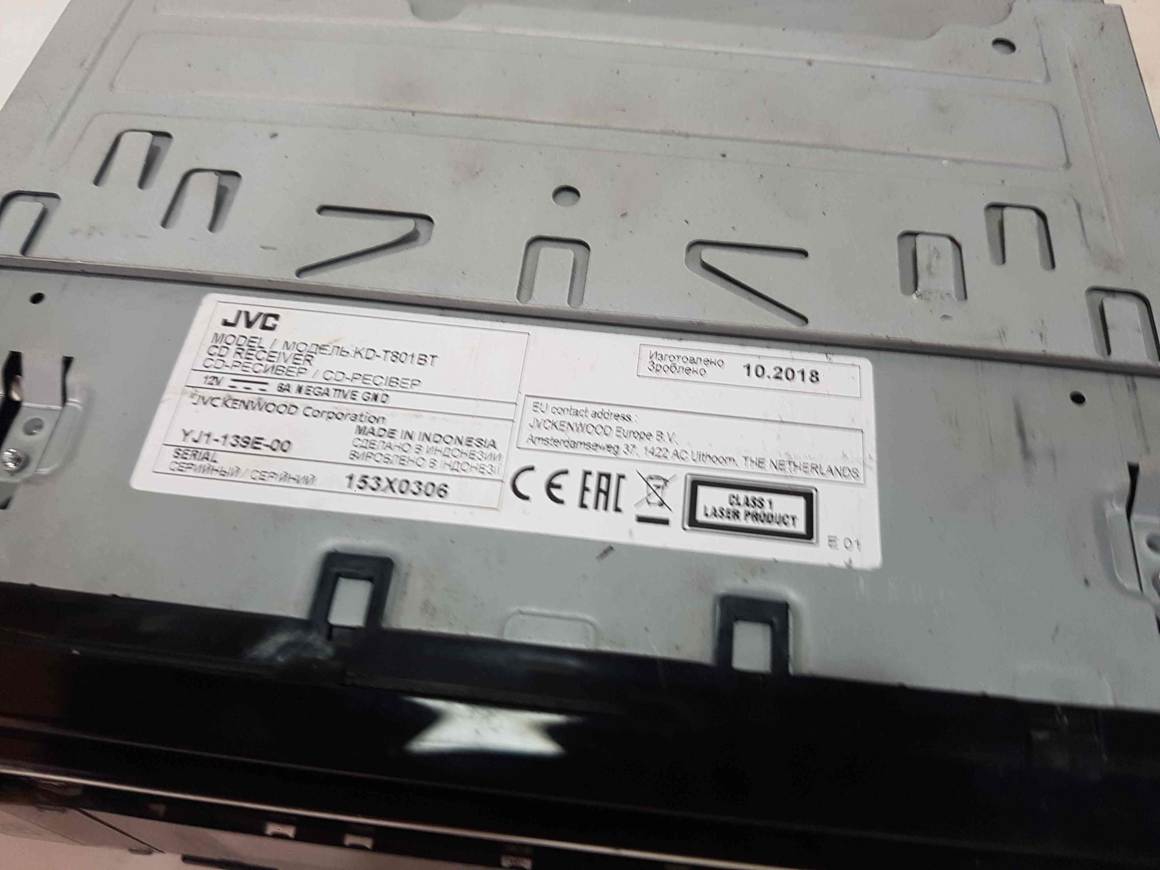 Thumb 6 Jvc Radio Cd Player USB Aux Connection Kd-T801bt 2000-2022