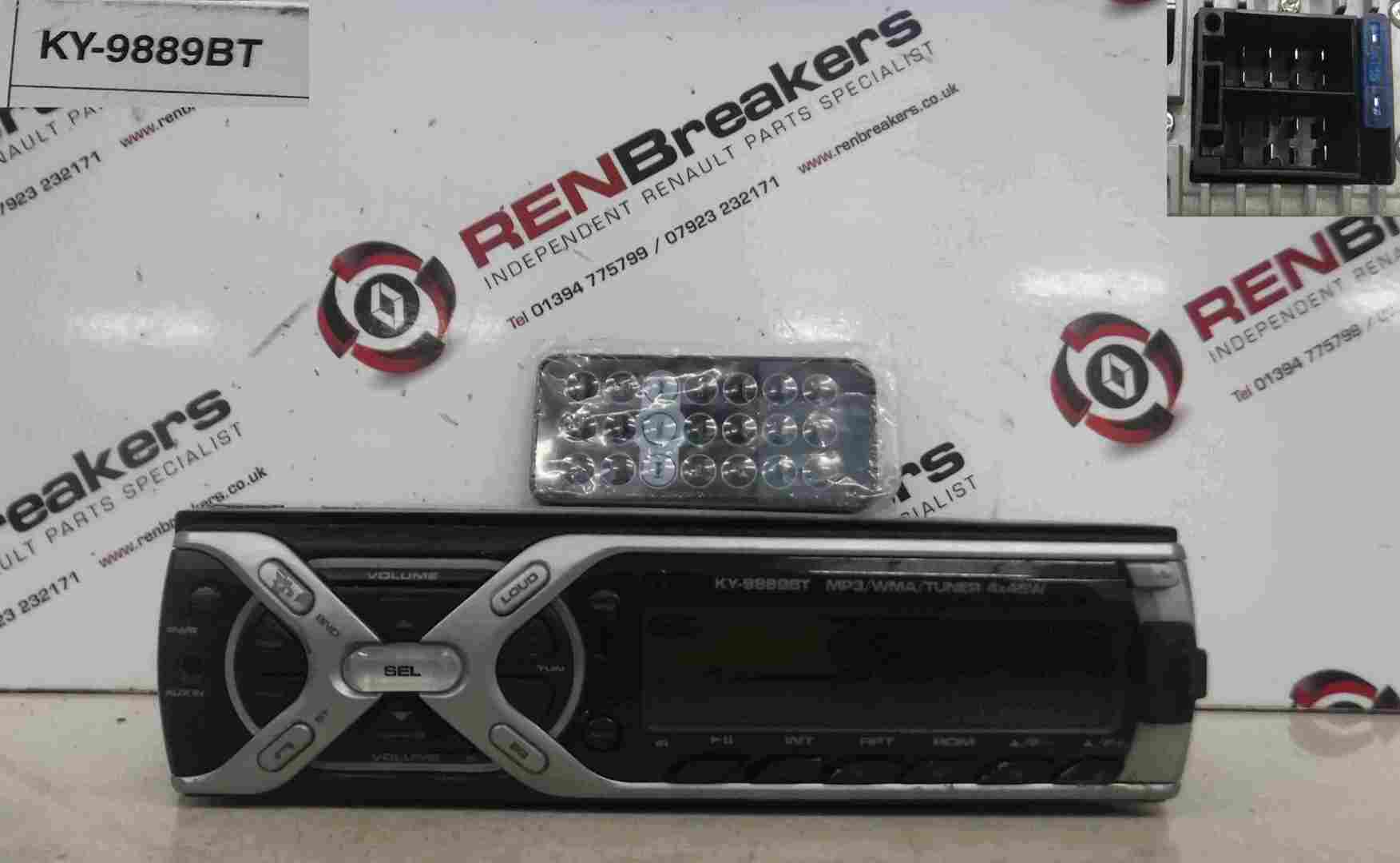 KY-9889BT Radio Cd Player USB Port + Controller