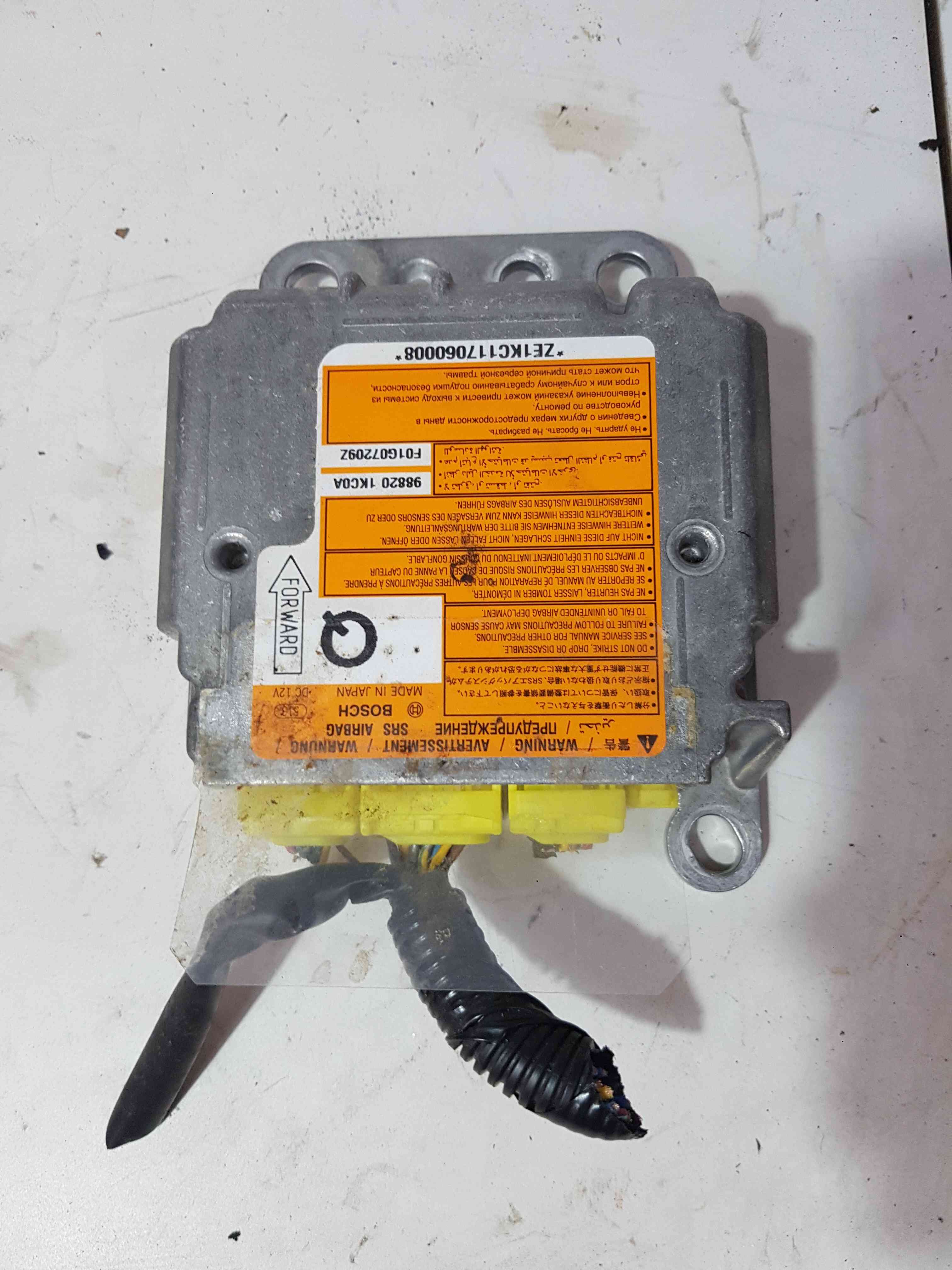 Thumb 3 Nissan Juke MK1 2010-2014 Airbag Module 988201KC0A