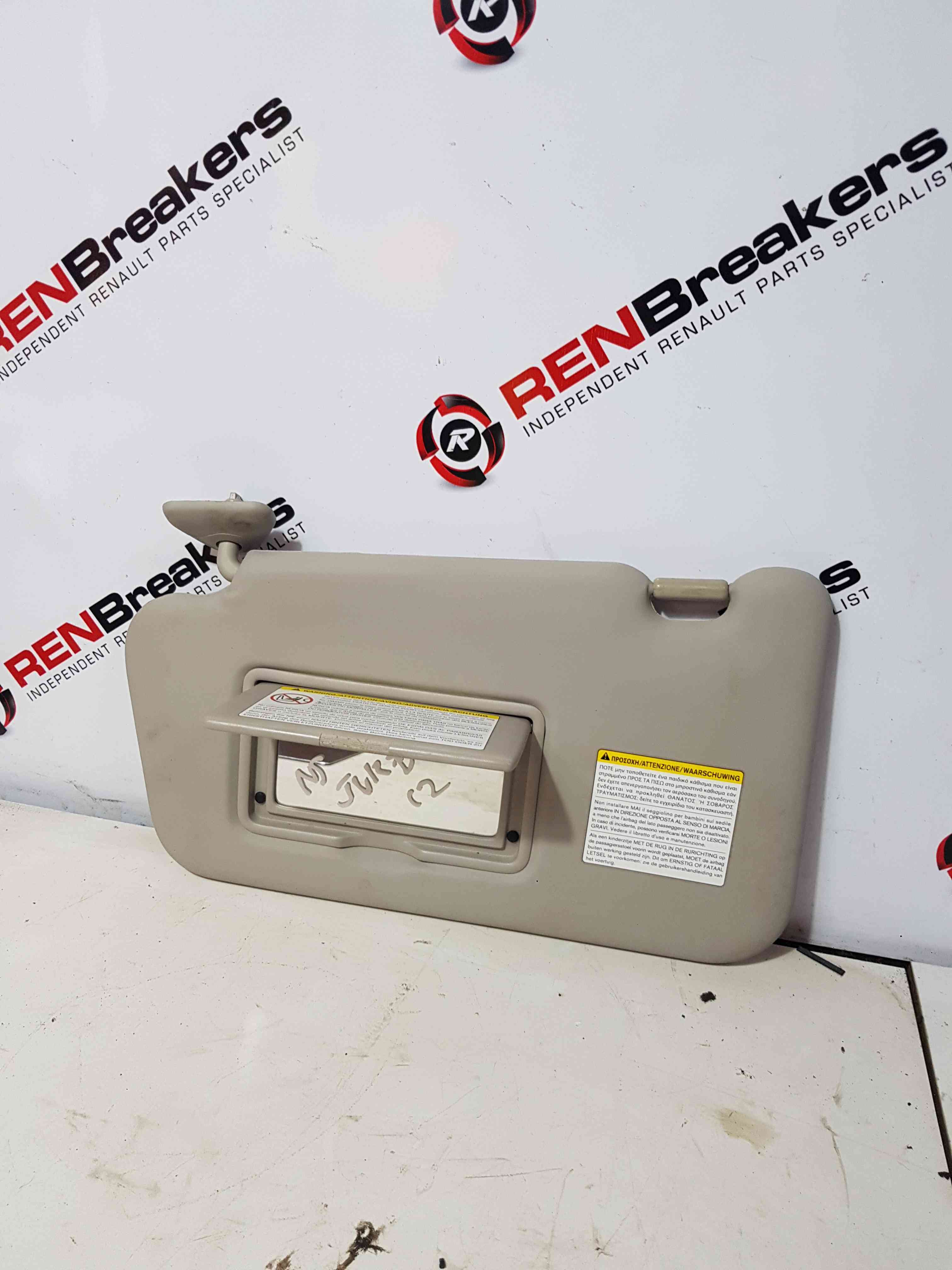 Thumb 3 Nissan Juke MK1 2010-2014 Passenger NSF Front SUN Visor