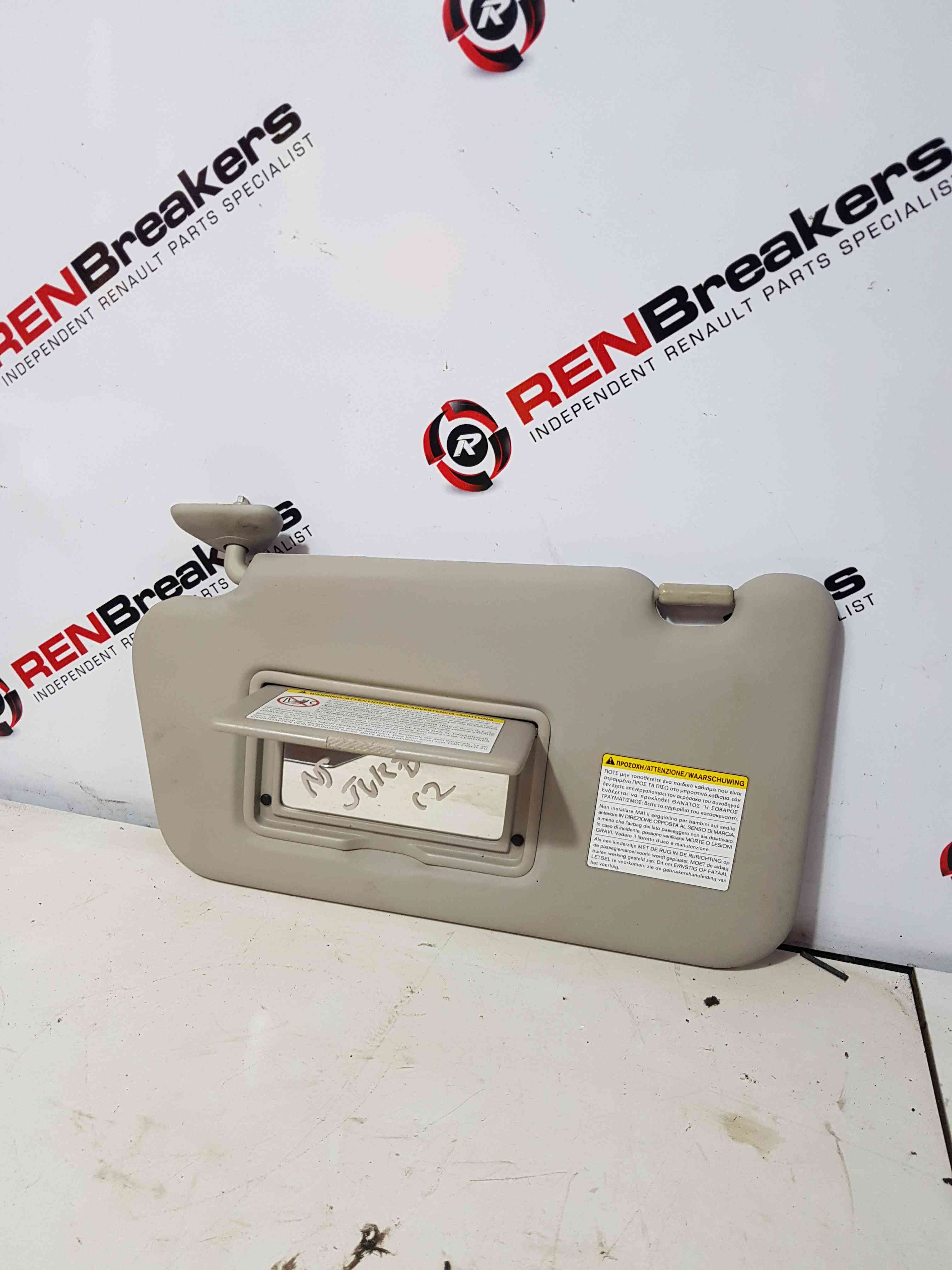 Thumb 4 Nissan Juke MK1 2010-2014 Passenger NSF Front SUN Visor