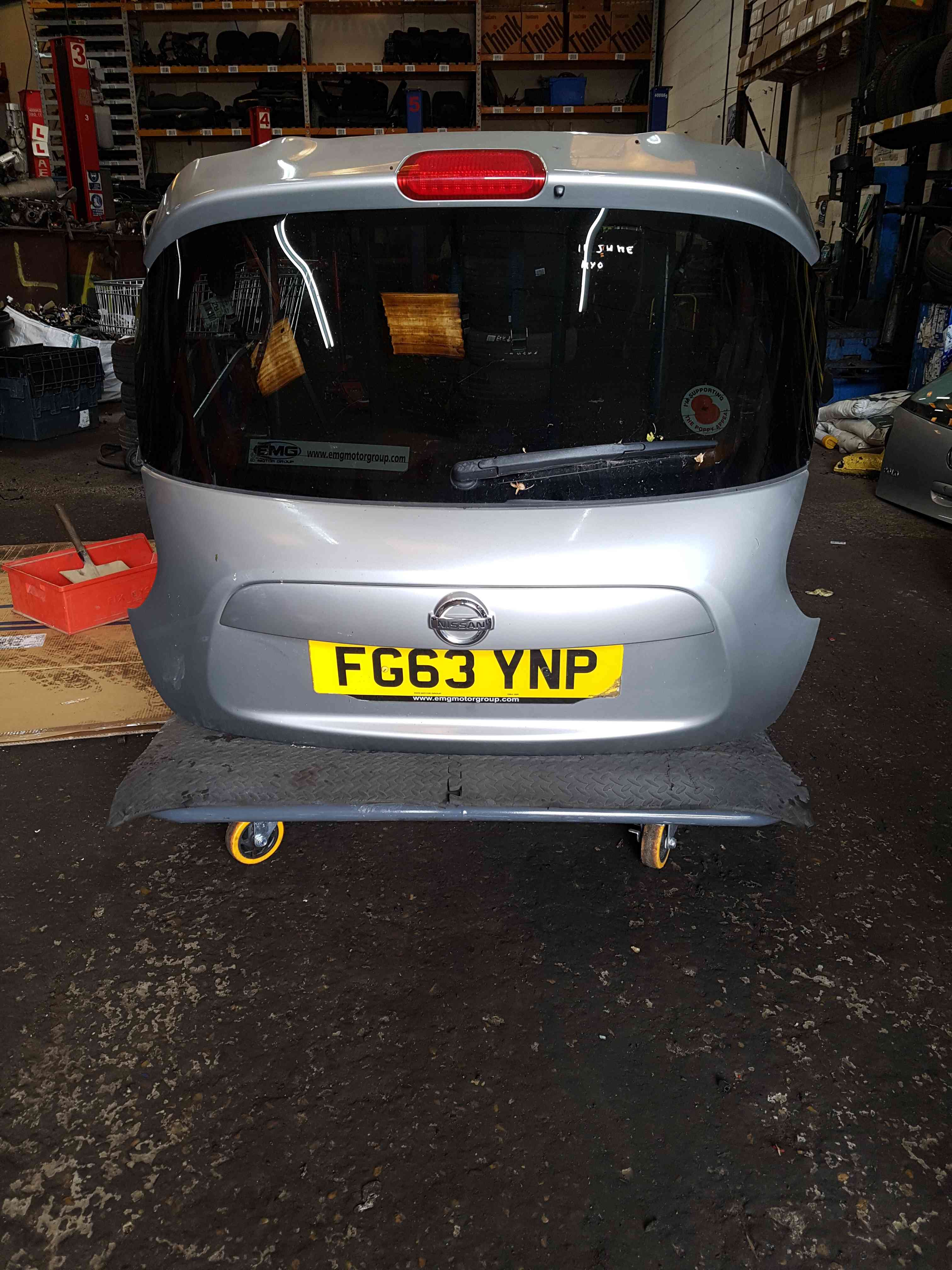 Thumb 2 Nissan Juke MK1 2010-2014 Rear Tailgate Boot Silver KY0