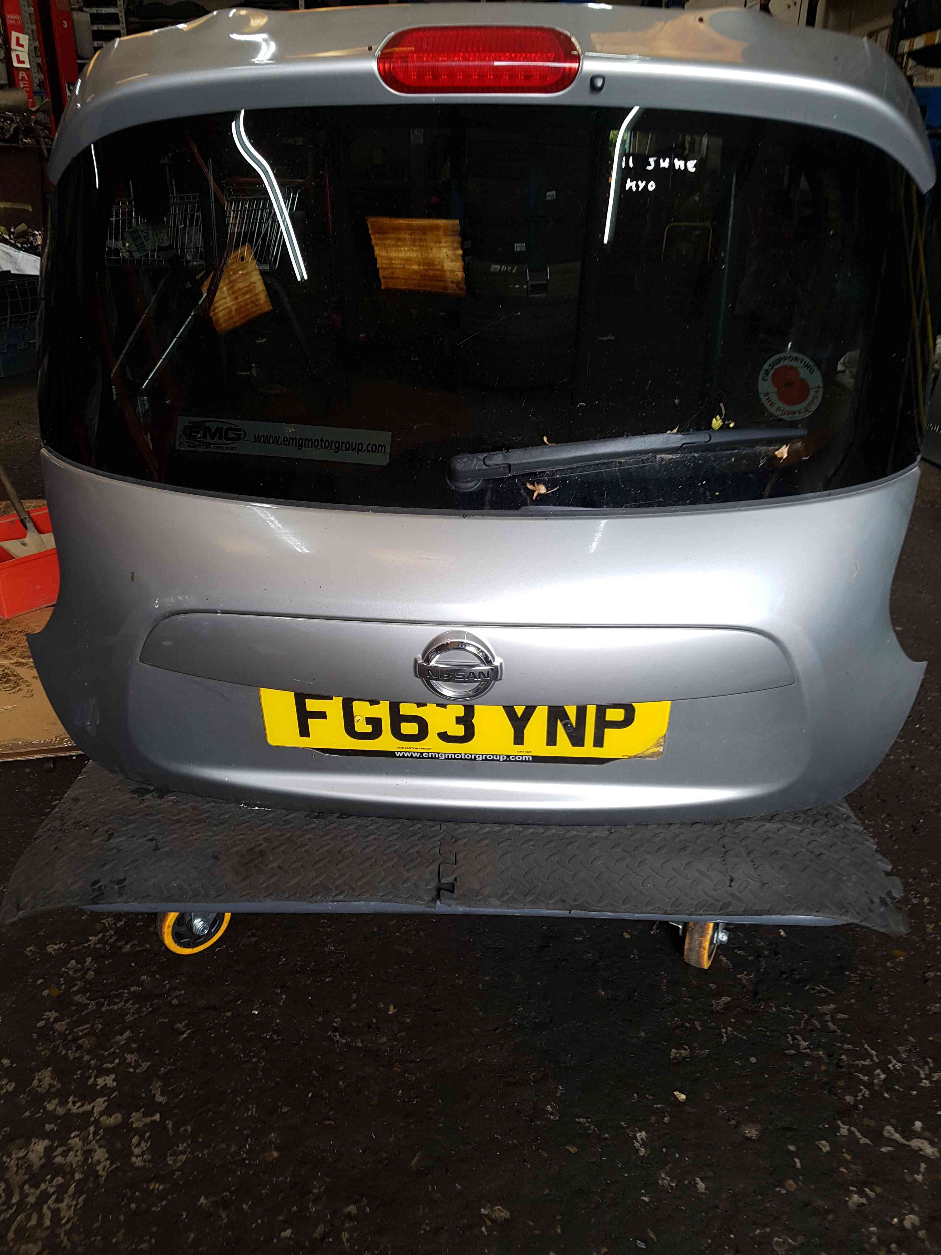 Thumb 4 Nissan Juke MK1 2010-2014 Rear Tailgate Boot Silver KY0