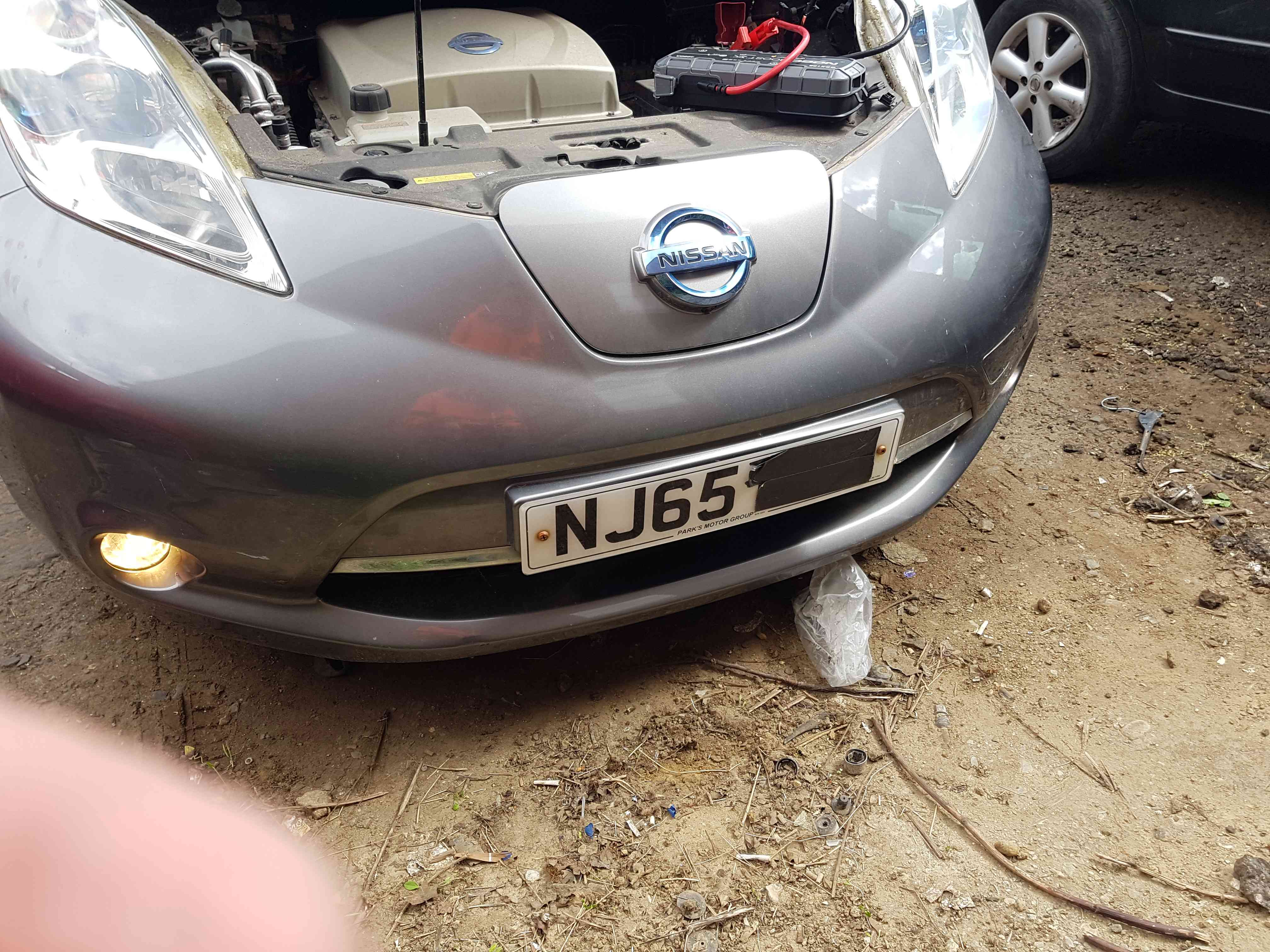 Thumb 7 Nissan Leaf 2010-2017 Front Bumper KAD Grey Metallic Gunmetal Grey