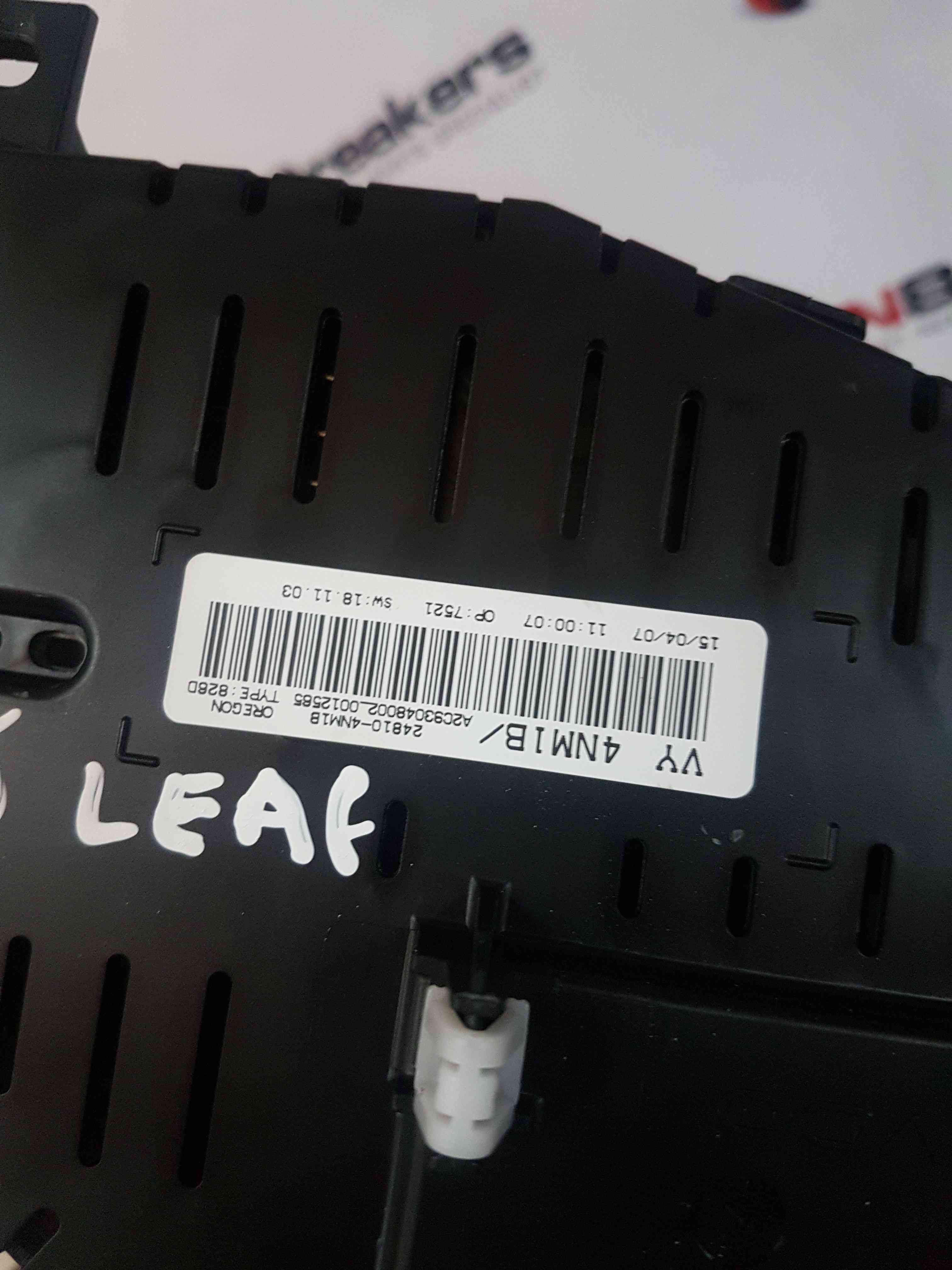Thumb 5 Nissan Leaf 2010-2017 Instrument Panel Dials Clocks 24810-4Nm1b 248104NM1B