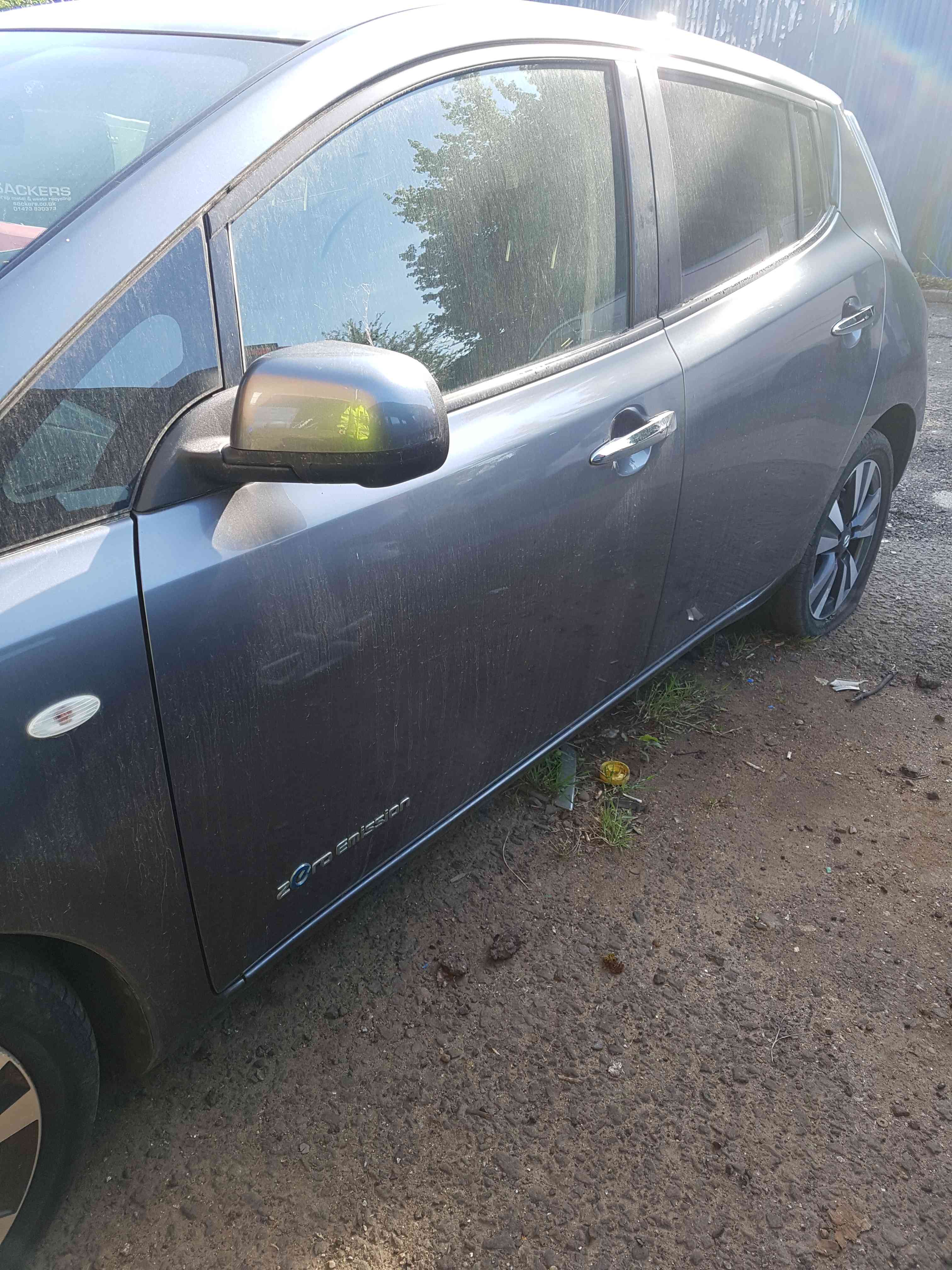 Thumb 4 Nissan Leaf 2010-2017 Passenger NSF Door Right KAD Grey Metallic Gunmetal Grey