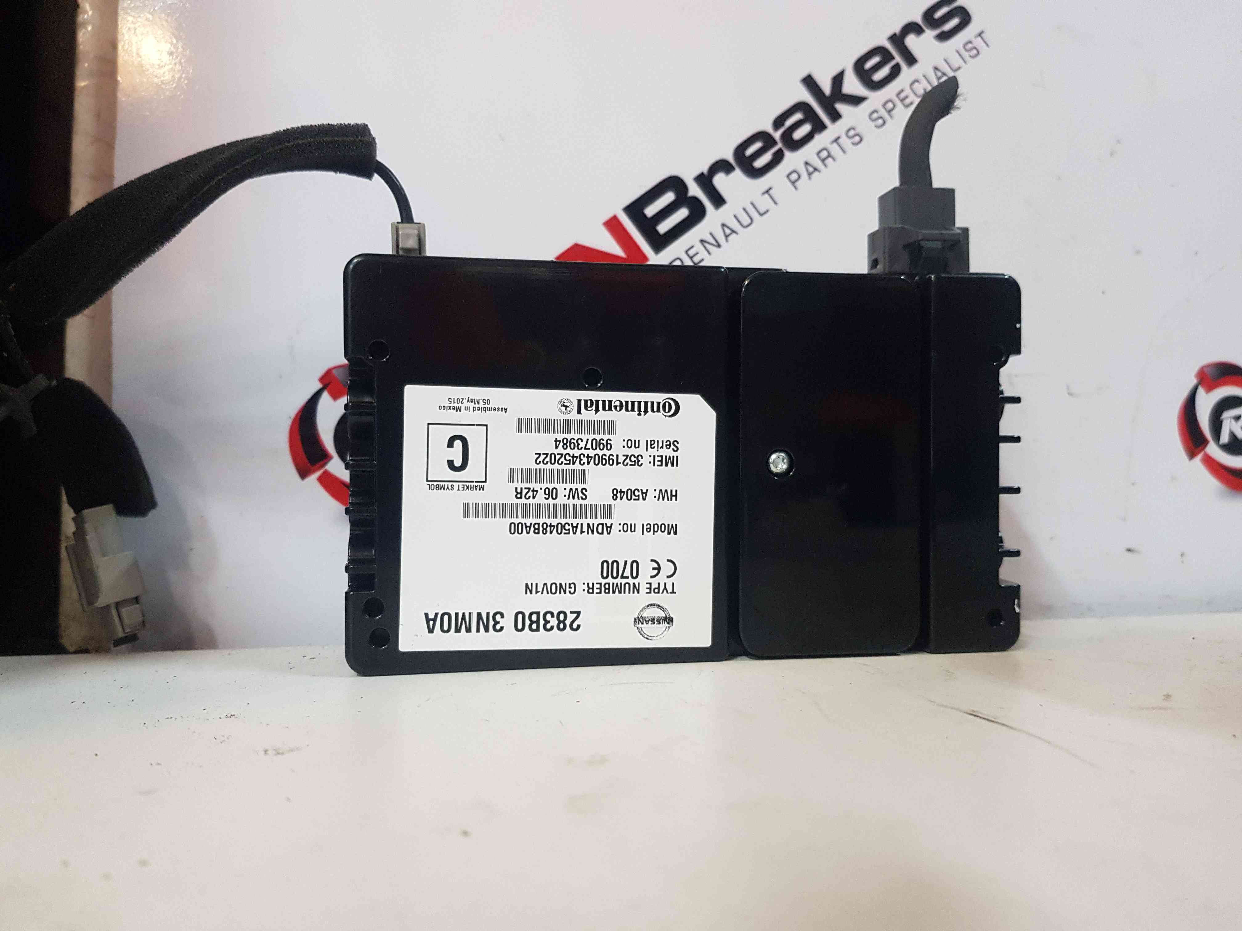Thumb 2 Nissan Leaf 2010-2017 Telematic Assy Control Module ECU 283B03nm0a 