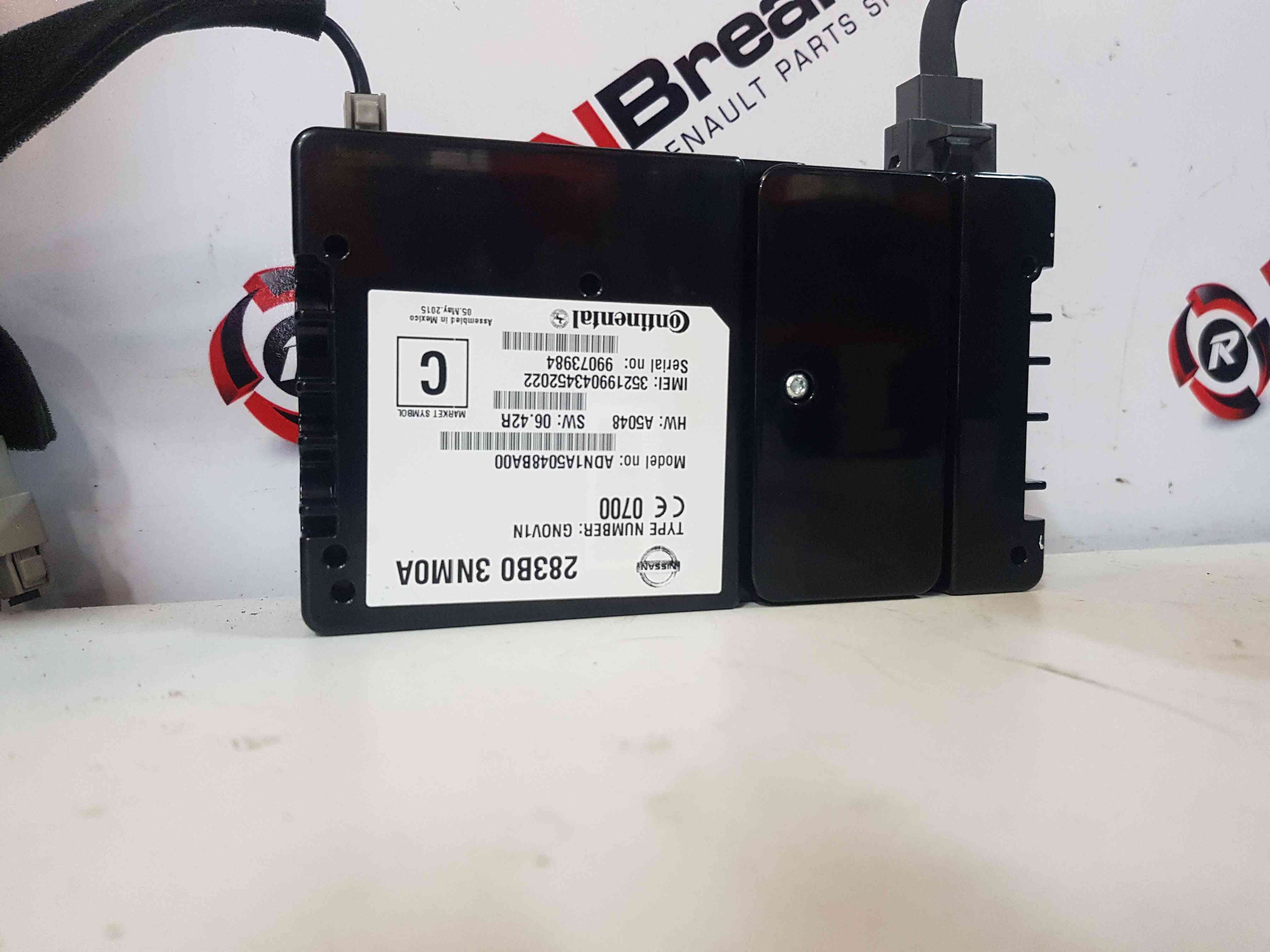 Thumb 3 Nissan Leaf 2010-2017 Telematic Assy Control Module ECU 283B03nm0a 