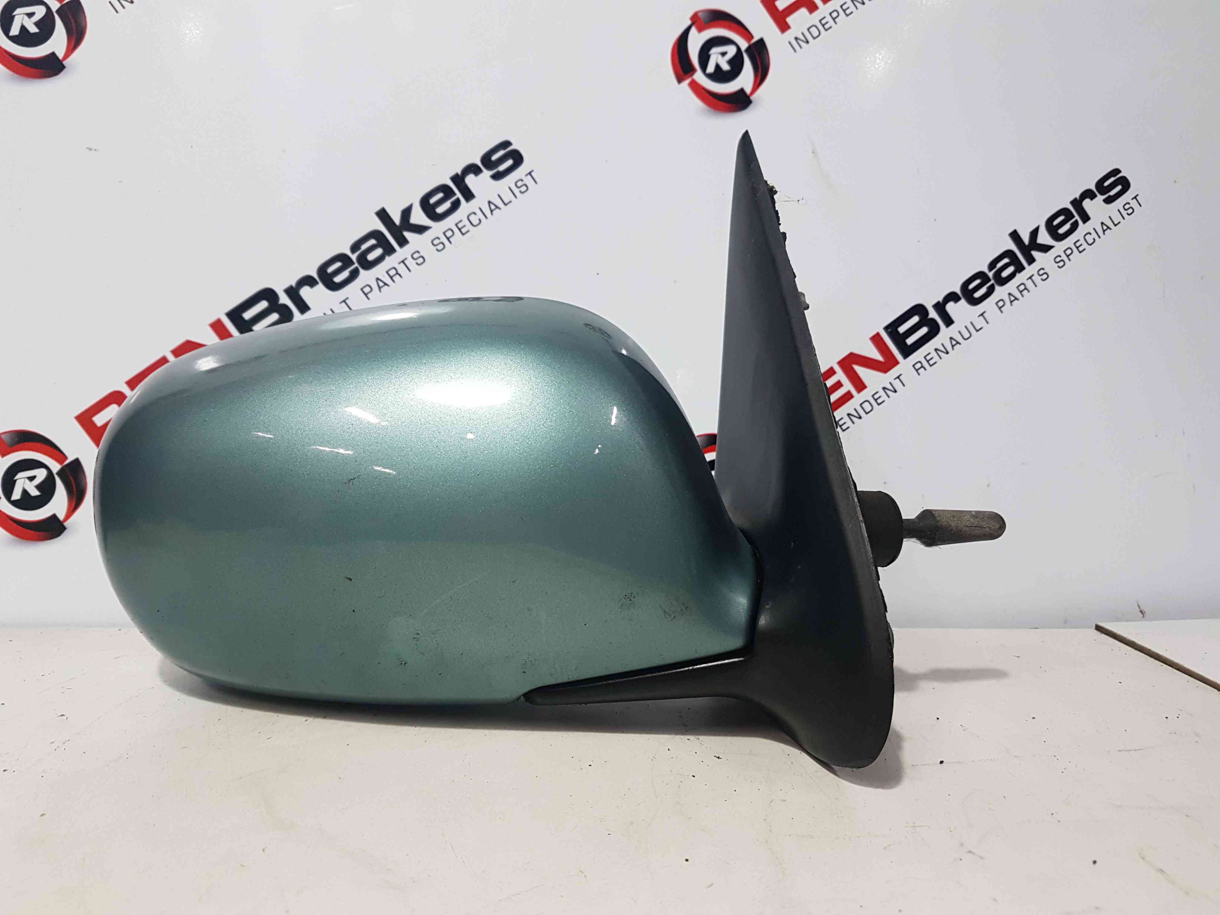 Thumb 2 Nissan Micra K11 1998-2002 Driver Os OSF Wing Mirror Aqua Green BW3 Manual