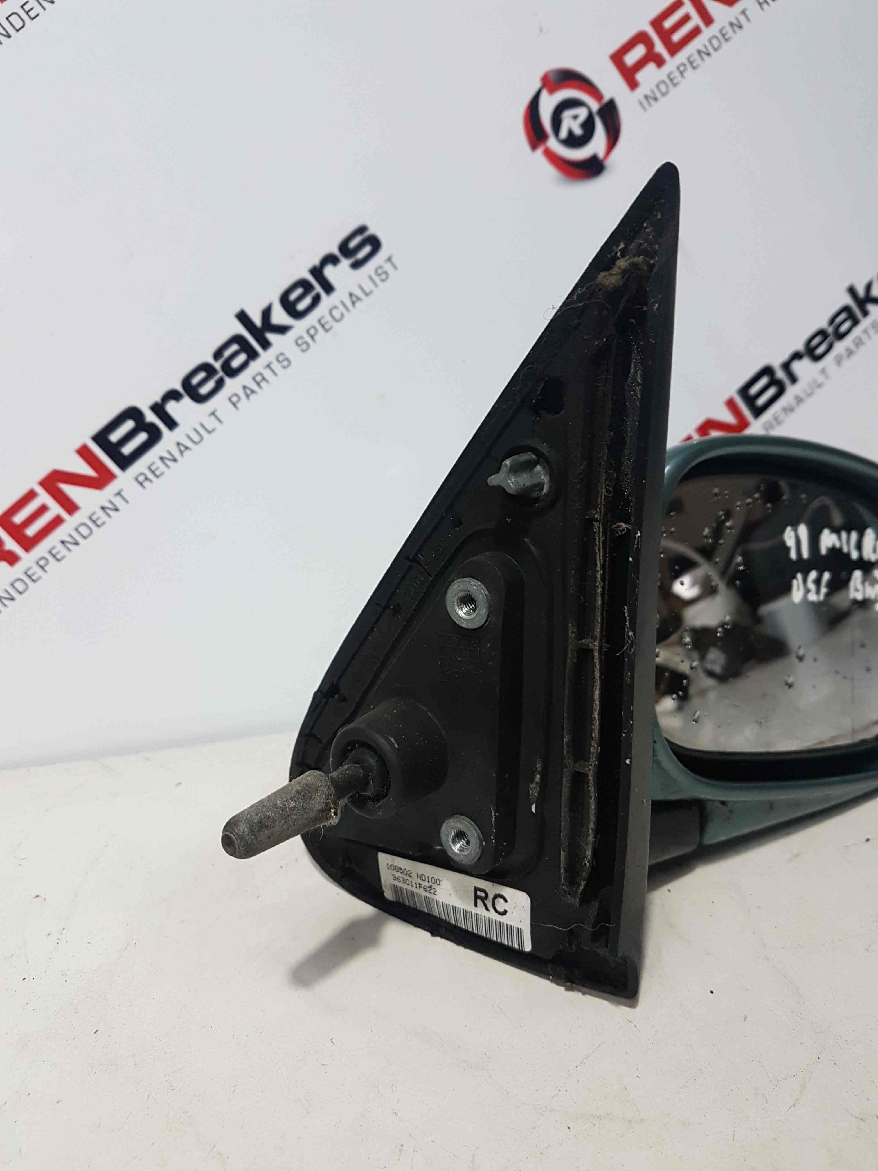 Thumb 3 Nissan Micra K11 1998-2002 Driver Os OSF Wing Mirror Aqua Green BW3 Manual