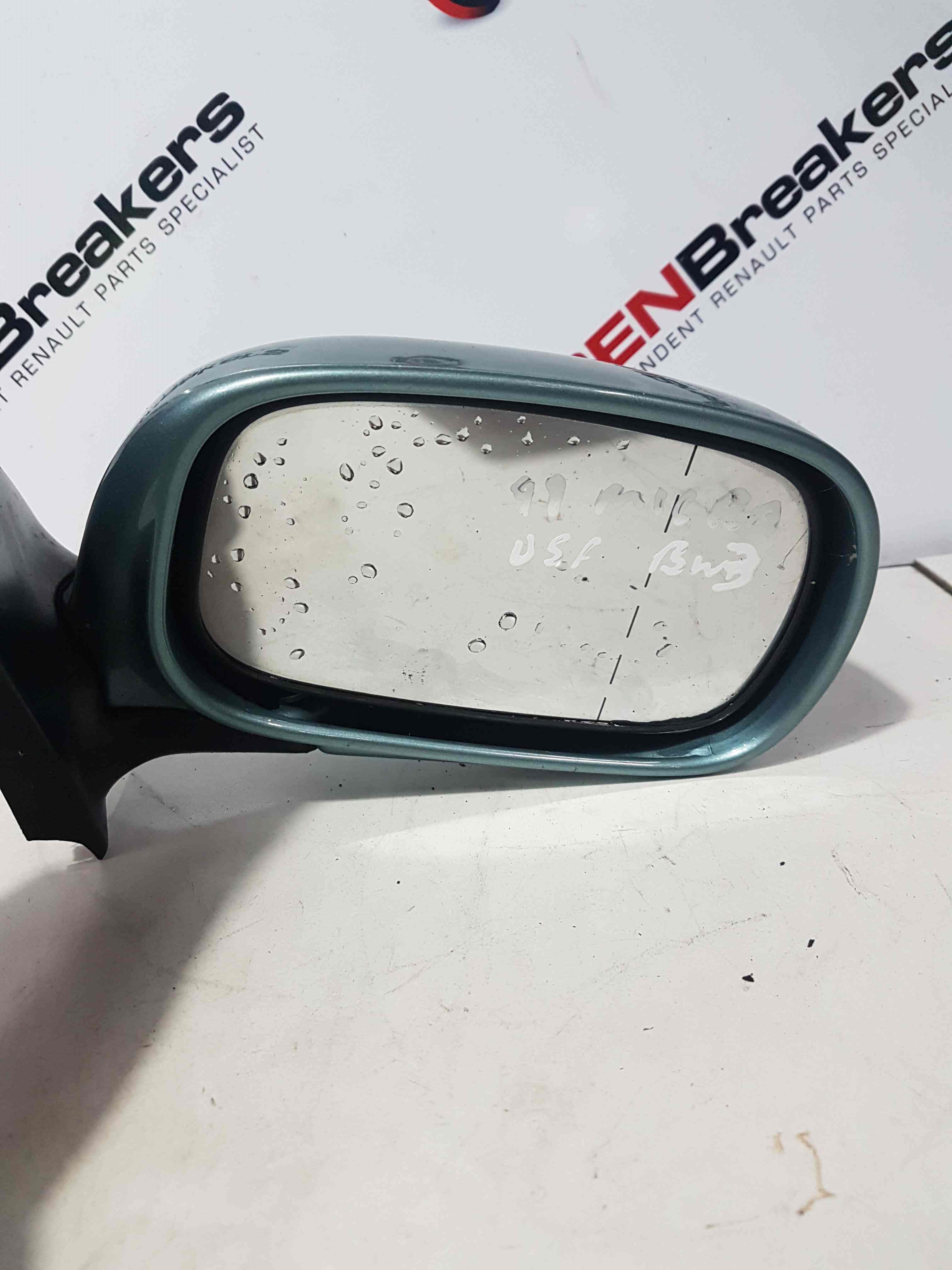 Thumb 4 Nissan Micra K11 1998-2002 Driver Os OSF Wing Mirror Aqua Green BW3 Manual