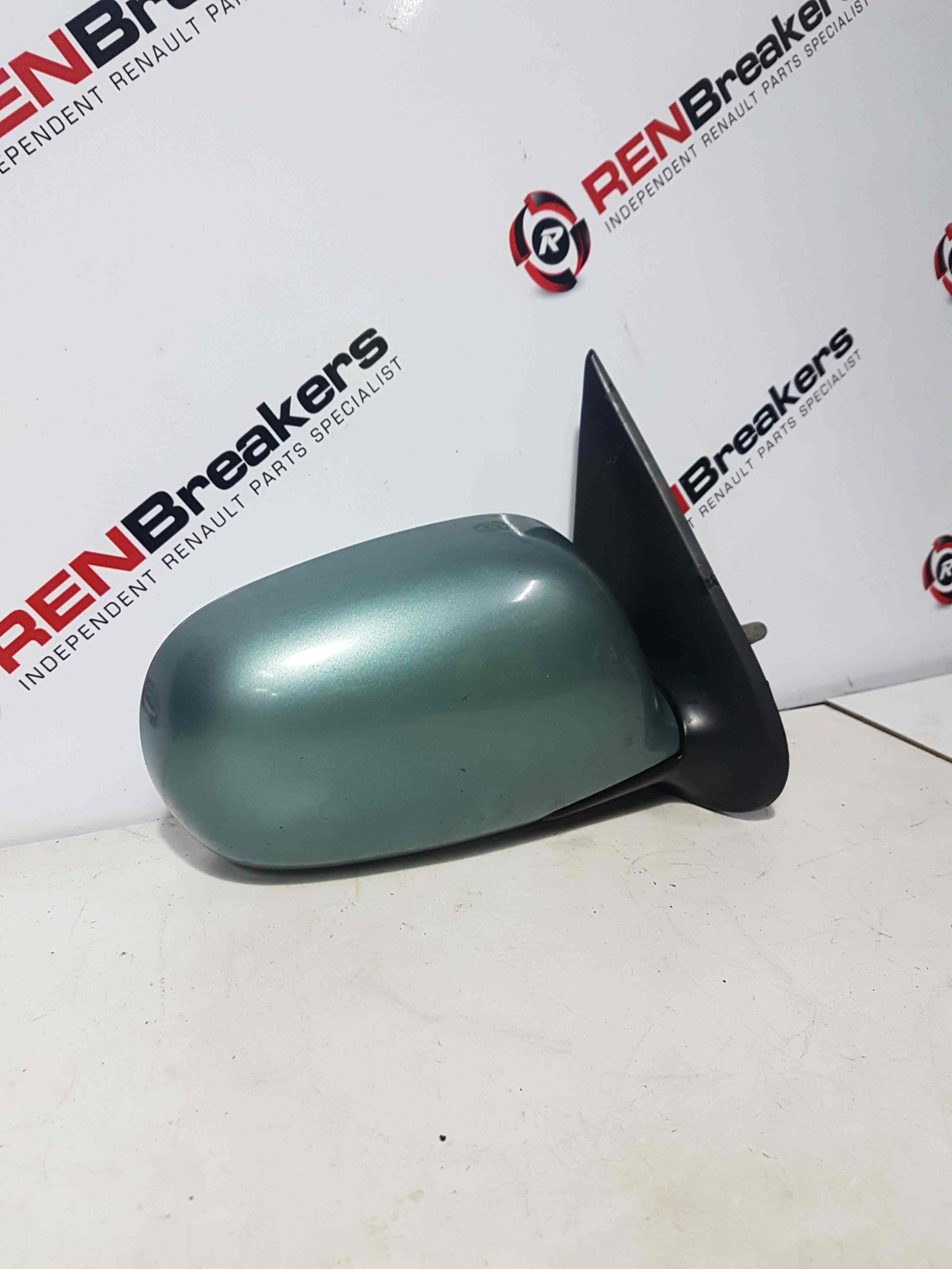 Thumb 7 Nissan Micra K11 1998-2002 Driver Os OSF Wing Mirror Aqua Green BW3 Manual