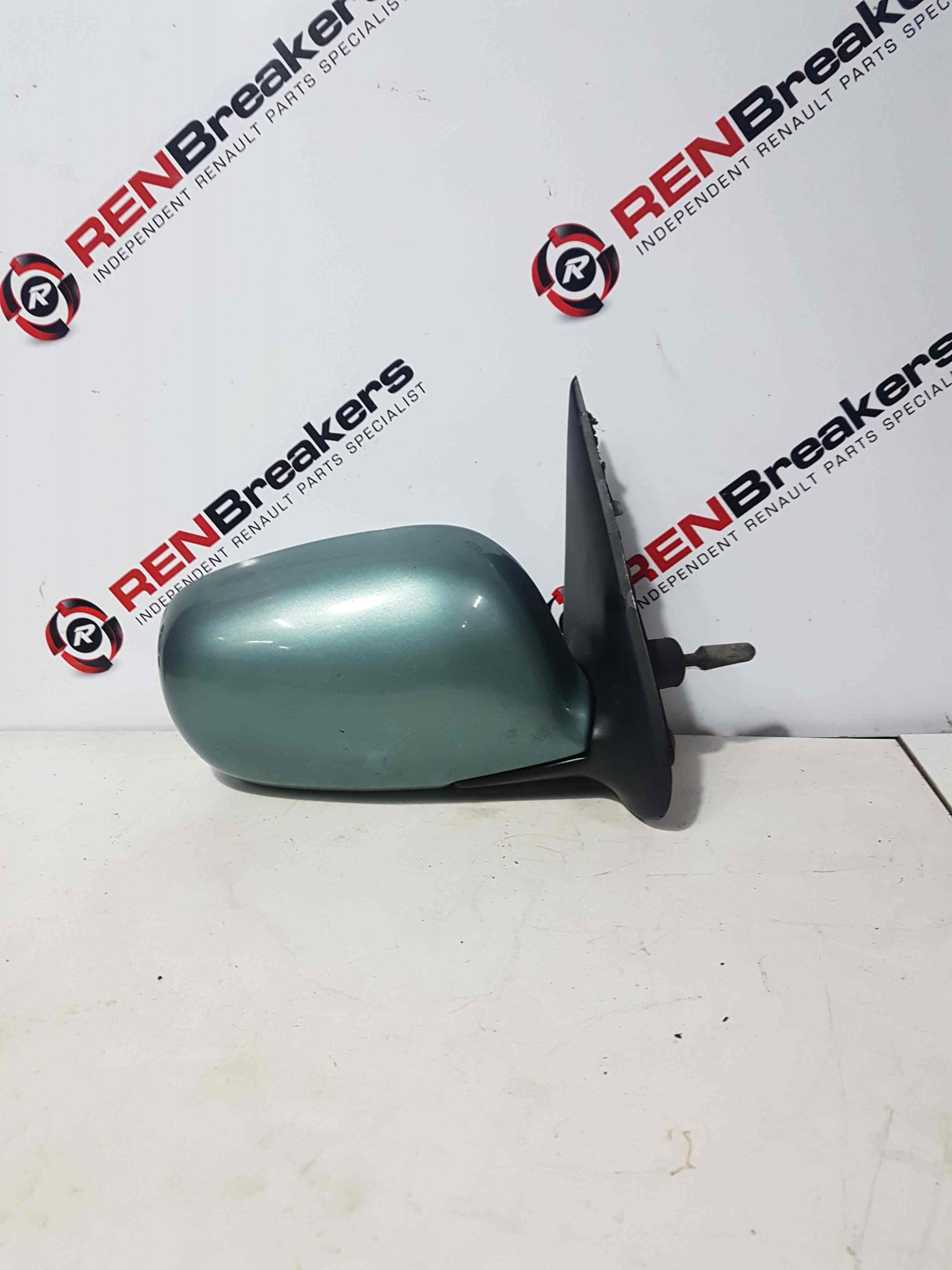 Thumb 8 Nissan Micra K11 1998-2002 Driver Os OSF Wing Mirror Aqua Green BW3 Manual