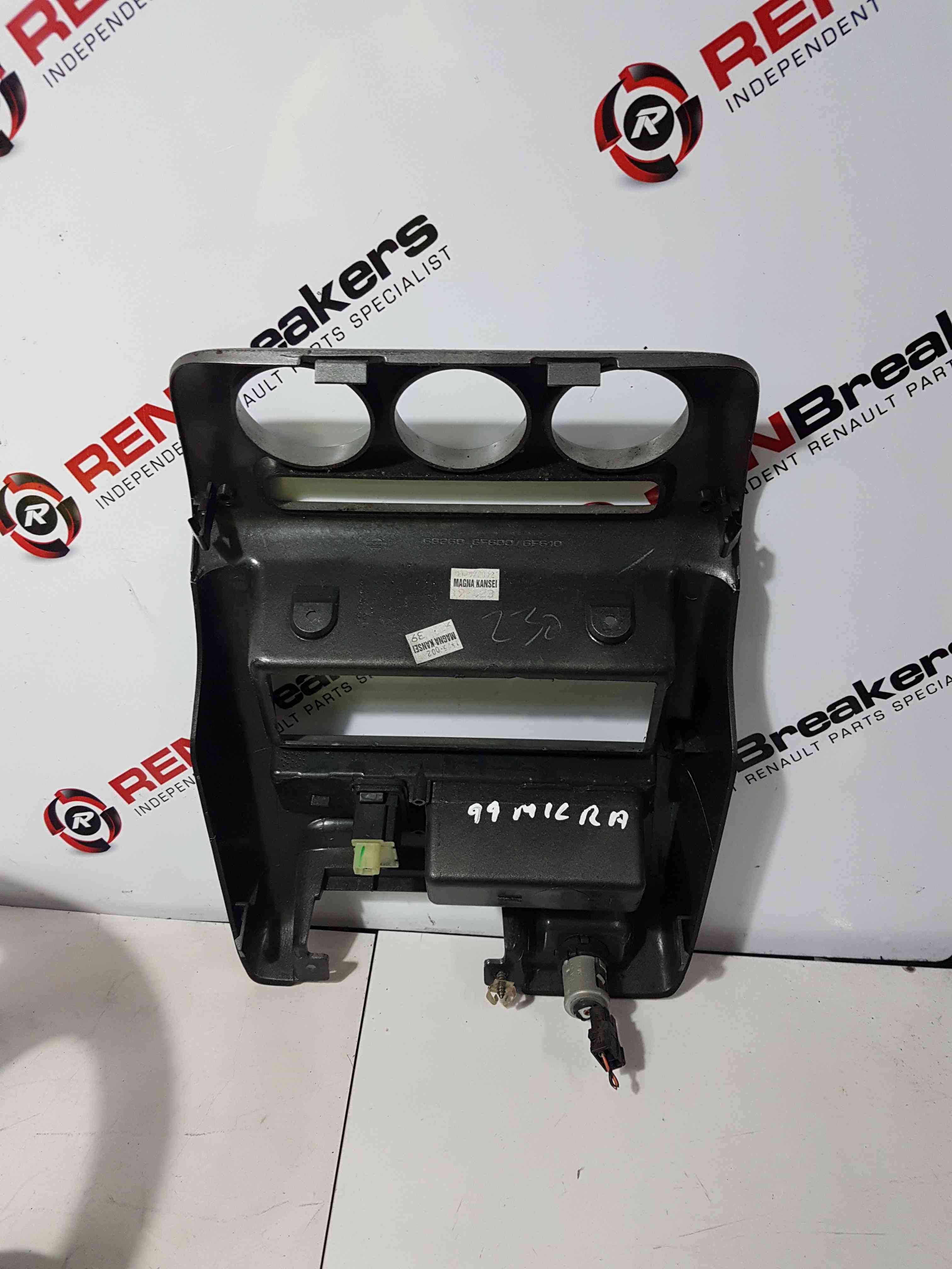 Thumb 7 Nissan Micra K11 1998-2002 Heater Controls Centre Surround Silver Trim