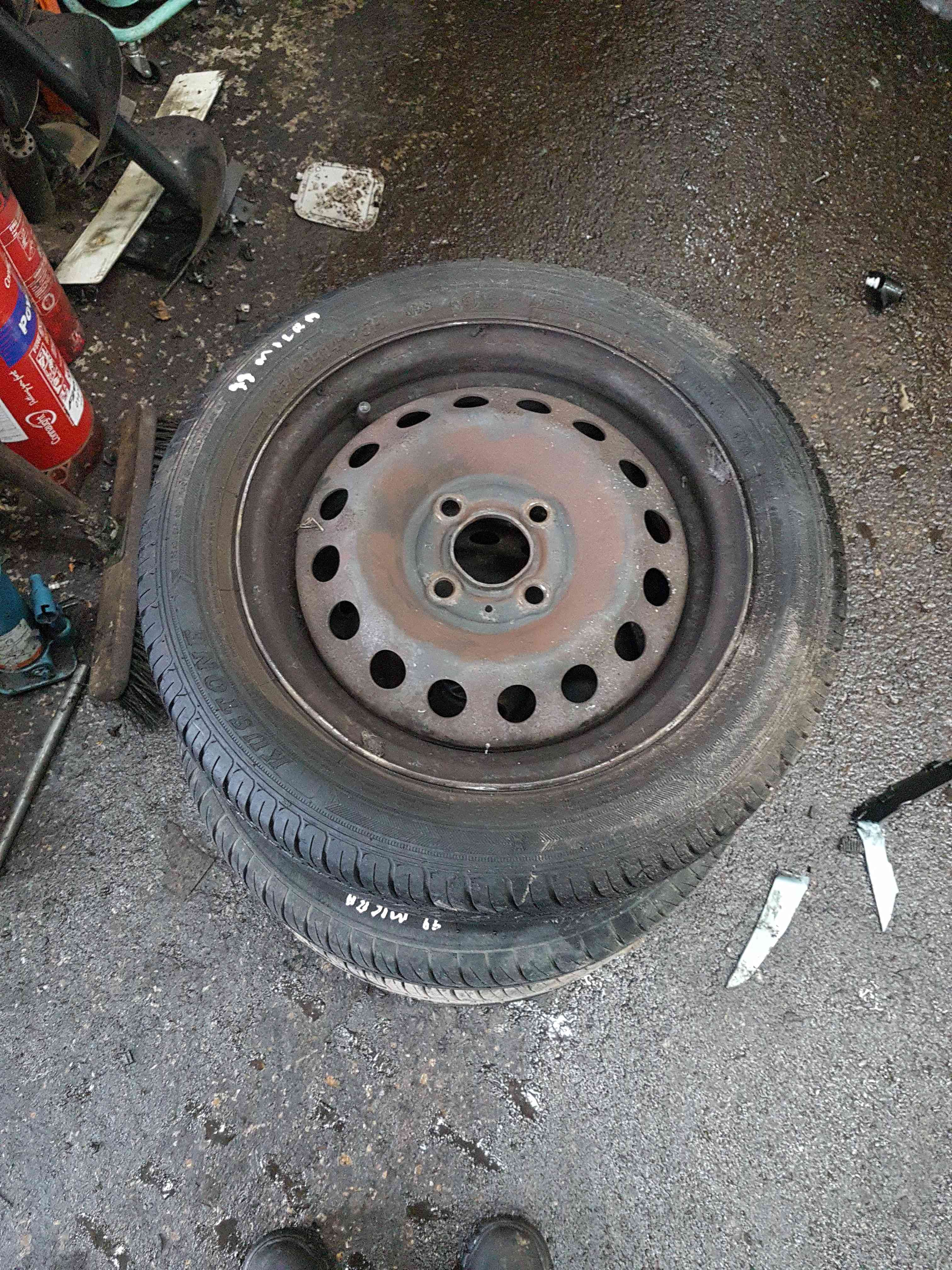 Thumb 2 Nissan Micra K11 1998-2002 Steel Wheel RIM + Tyre 165 60 14 6mm 4/5