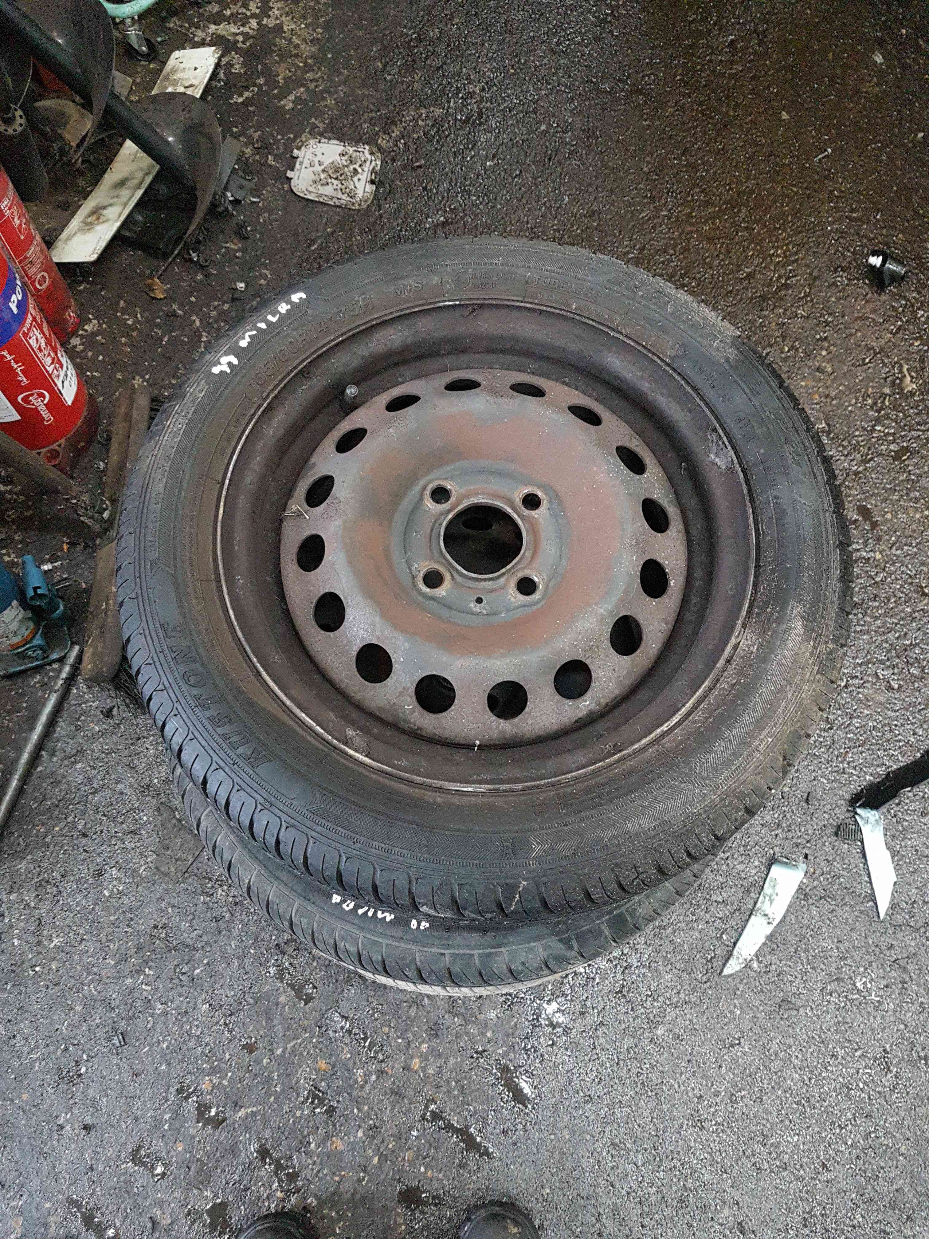 Thumb 3 Nissan Micra K11 1998-2002 Steel Wheel RIM + Tyre 165 60 14 6mm 4/5