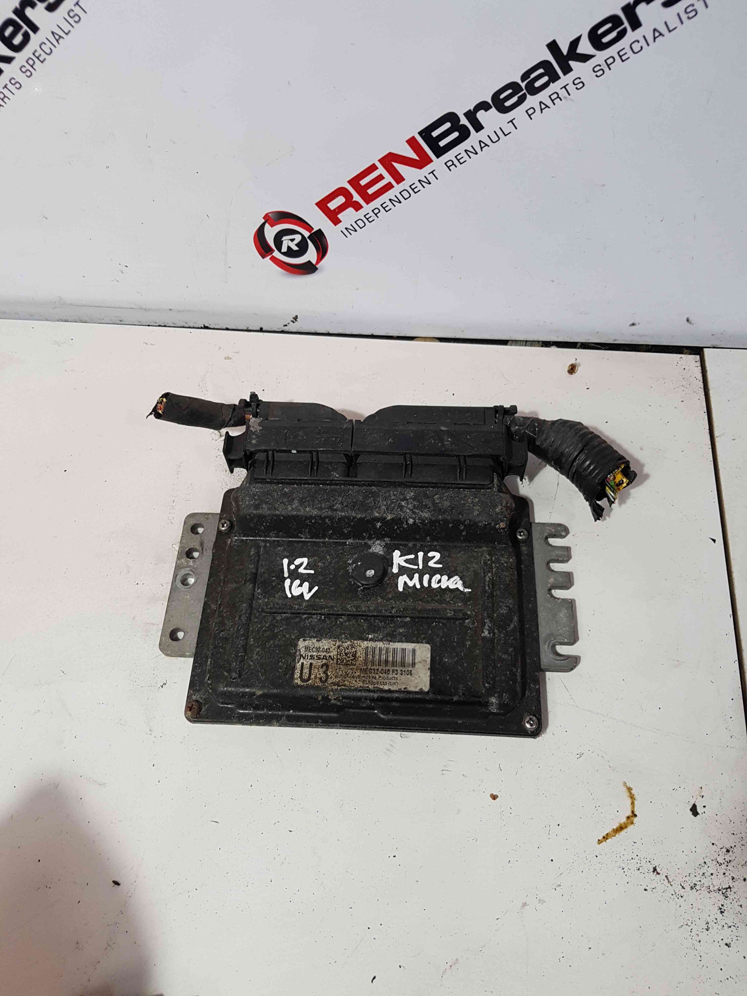 Thumb 4 Nissan Micra K12 2002-2010 1.2L 16V Engine Control Unit ECU Mec32-040F33106