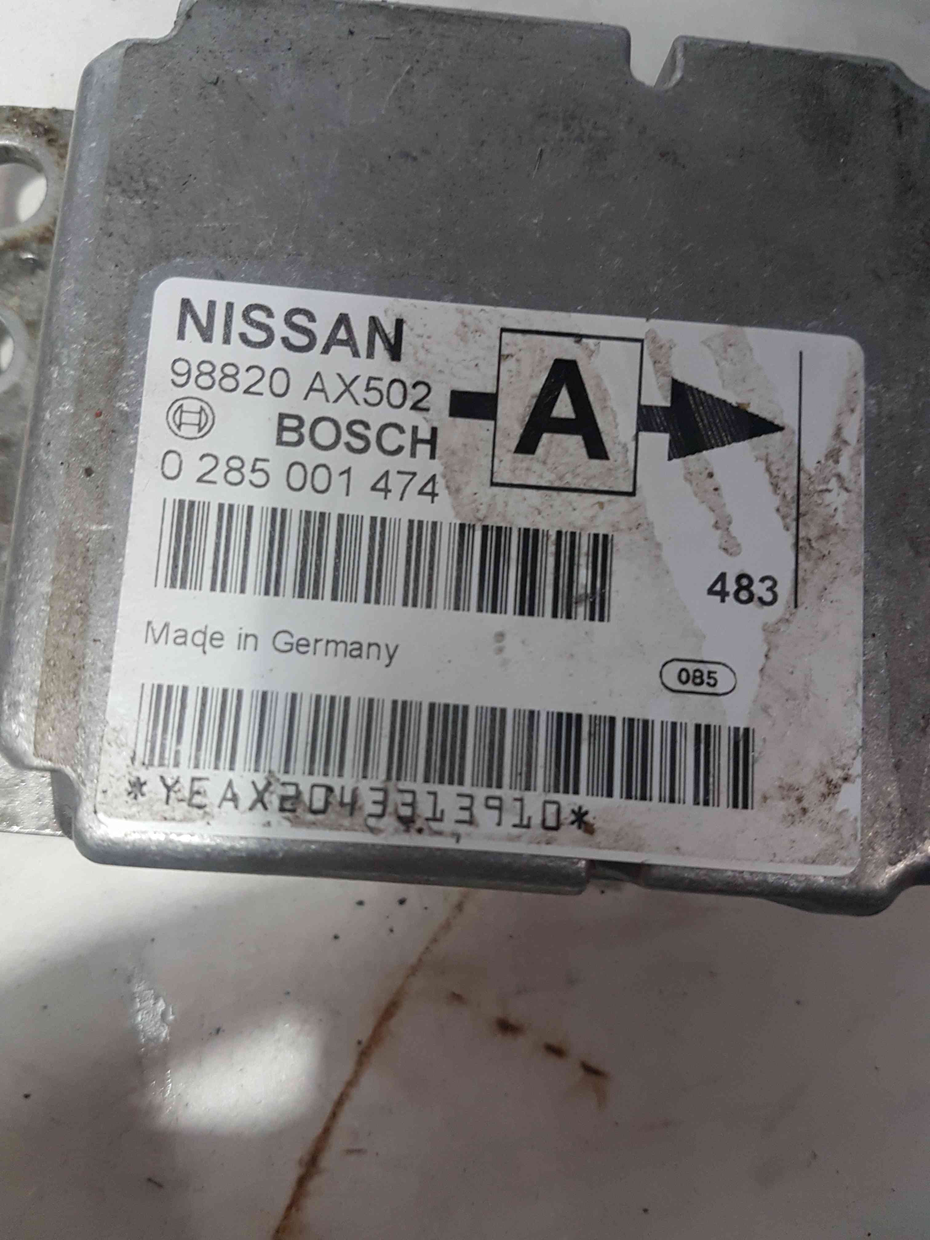 Thumb 2 Nissan Micra K12 2002-2010 Airbag ECU Computer Module 98820ax502.0285001474