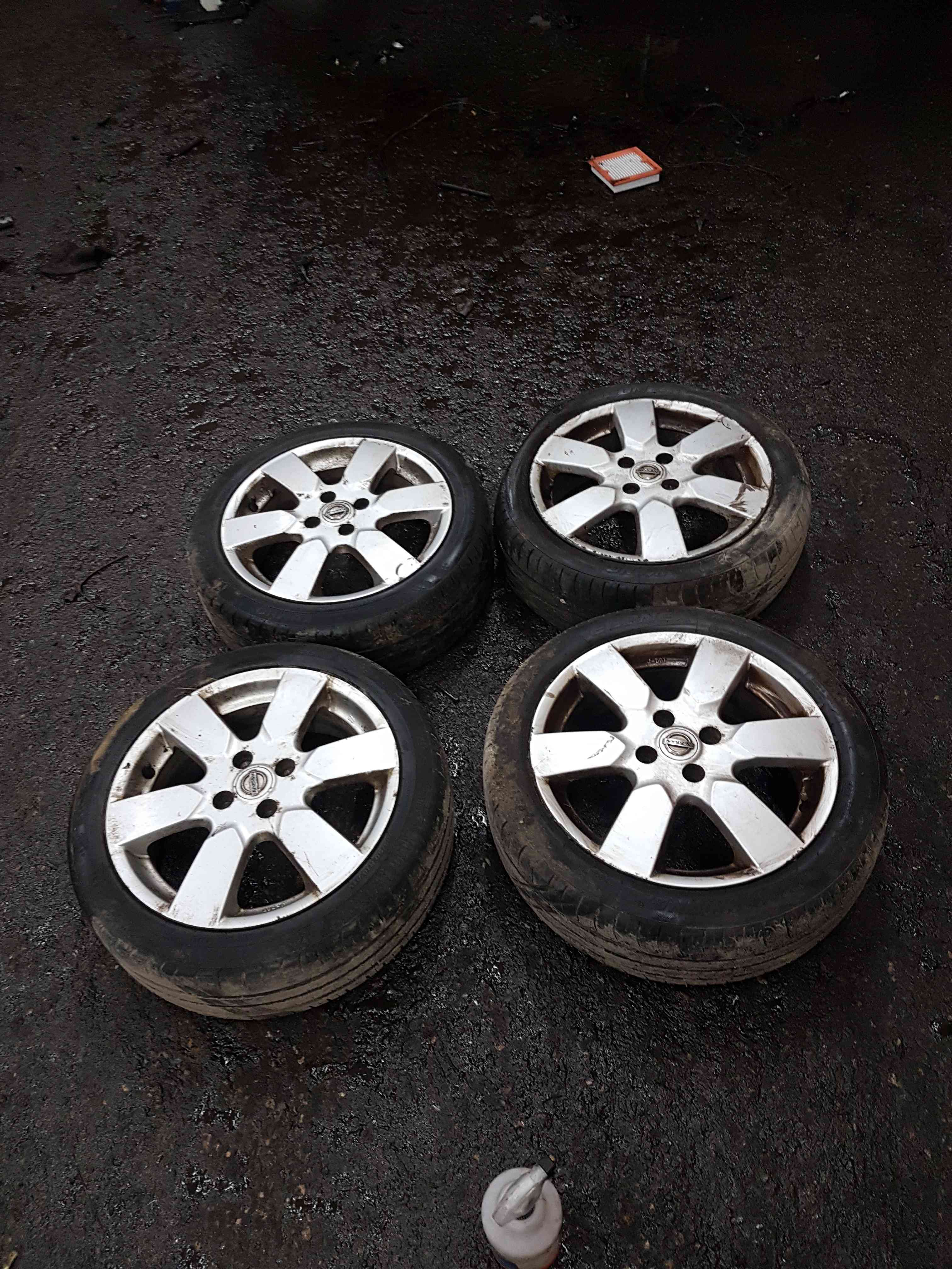 Thumb 3 Nissan Micra K12 2002-2010 Alloy Wheels SET X4 + Tyres 185 50 16 3/5 5mm