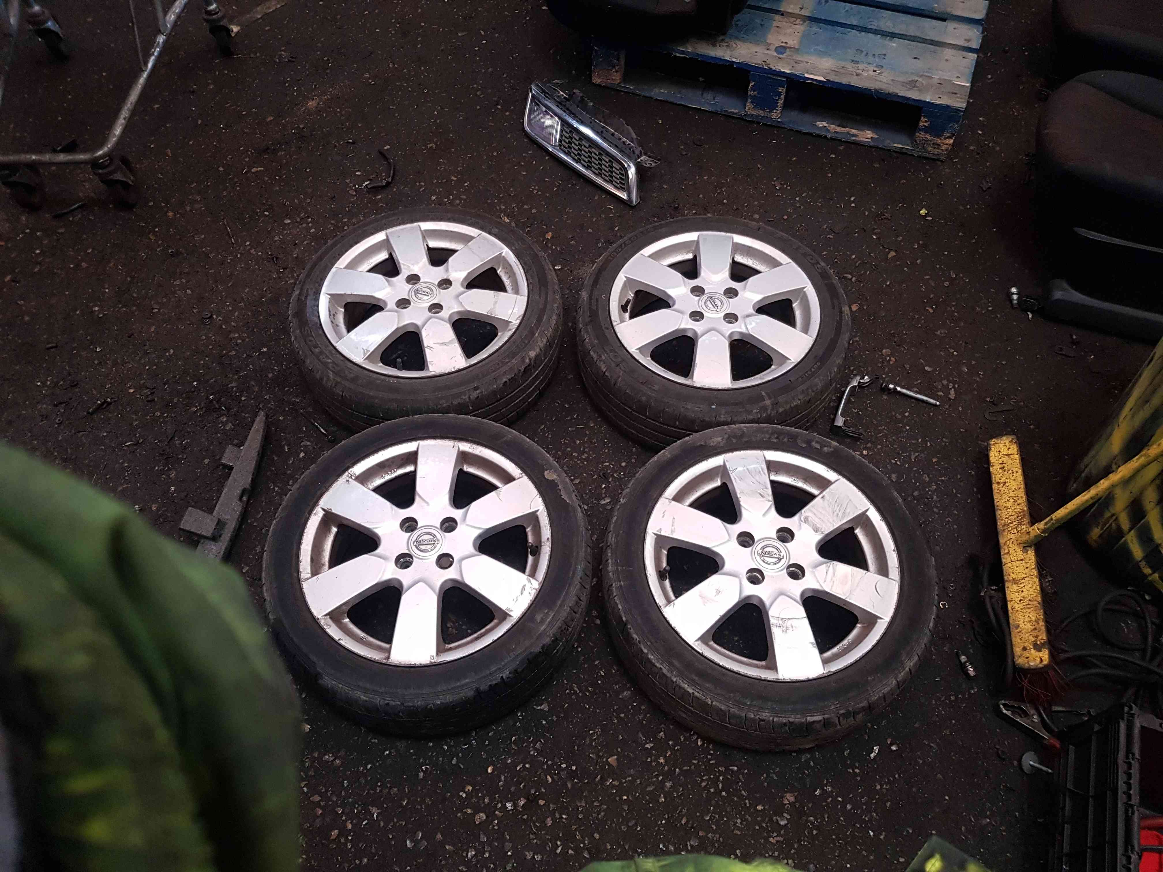 Thumb 2 Nissan Micra K12 2002-2010 Alloy Wheels SET X4 + Tyres 185 50 16 3/5 5Mm