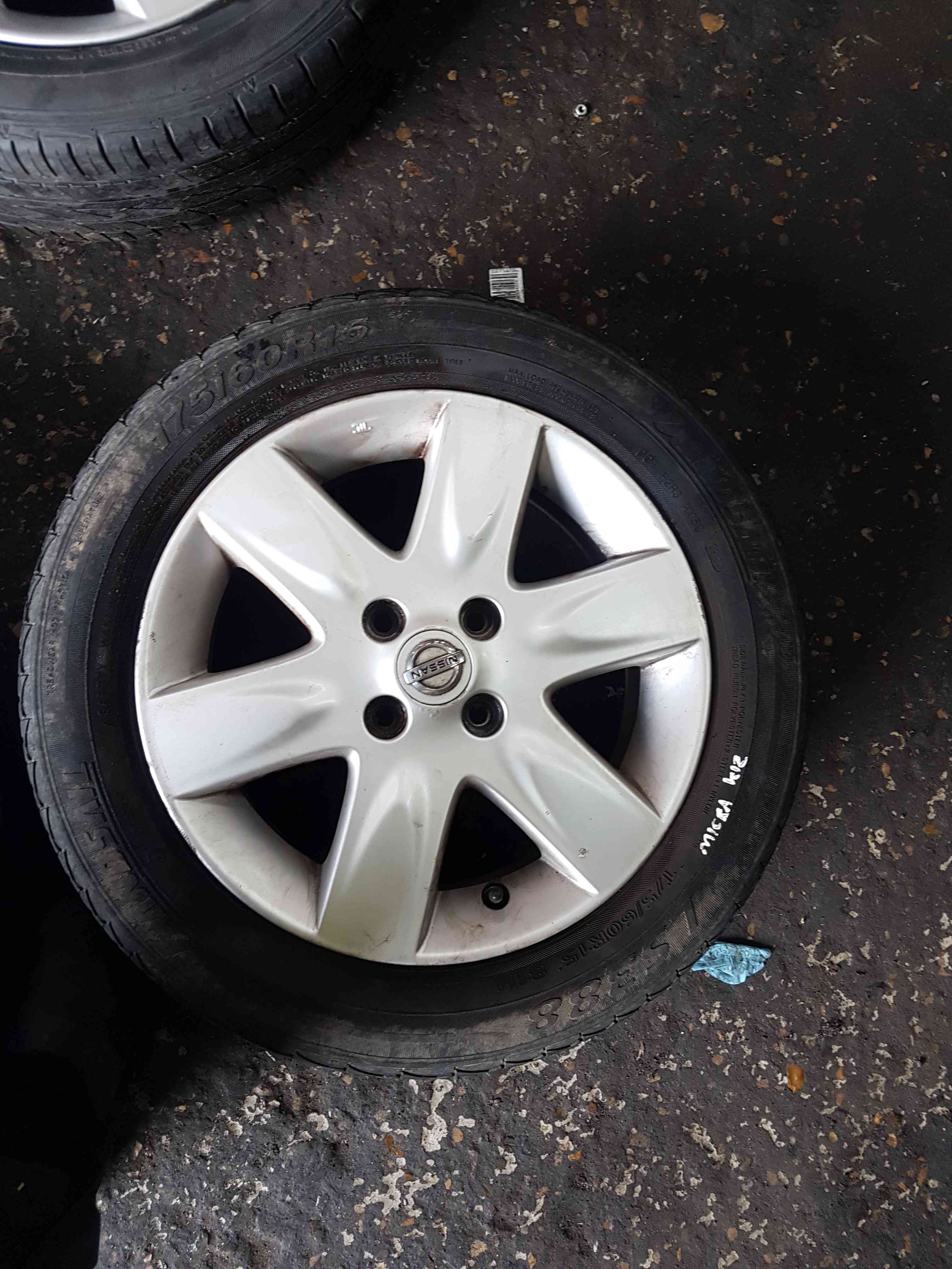 Thumb 7 Nissan Micra K12 2002-2010 Alloy Wheels SET X4   Tyres 185 50 16 4/5 5Mm
