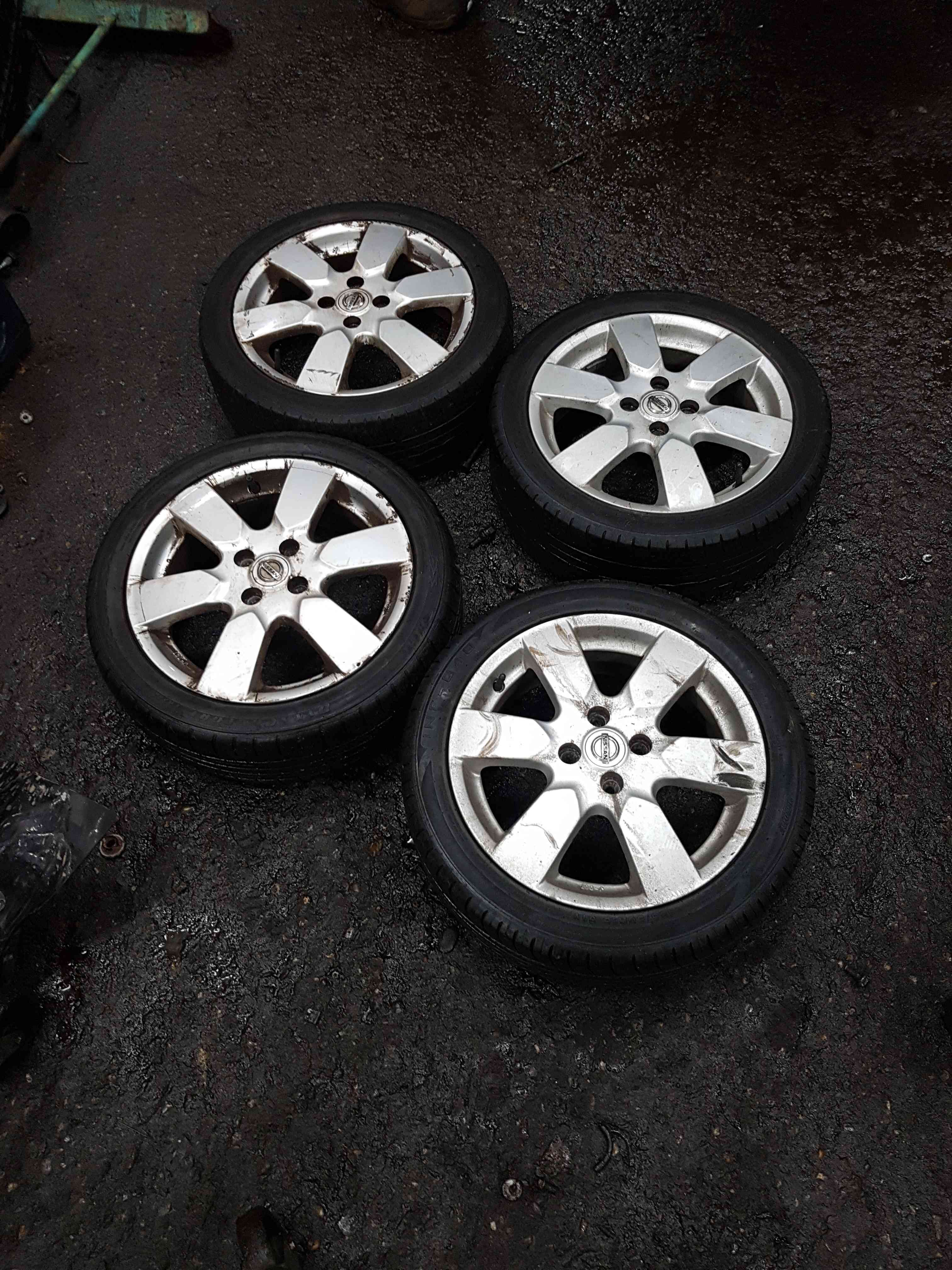 Thumb 4 Nissan Micra K12 2002-2010 Alloy Wheels SET X4 + Tyres 185 50 16 3/5 5Mm