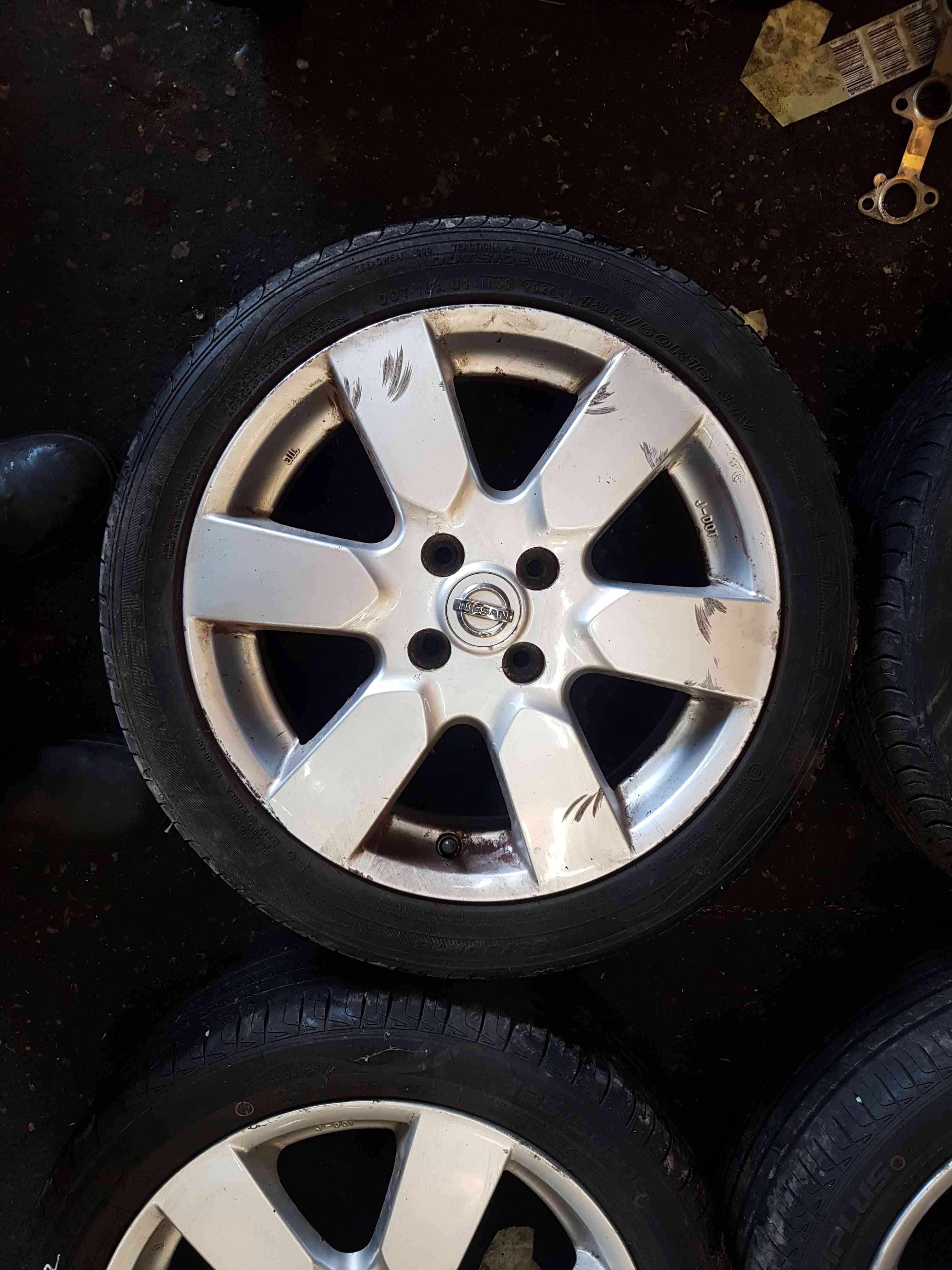 Thumb 3 Nissan Micra K12 2002-2010 Alloy Wheels SET X4 + Tyres 185 50 16 3/5 5Mm