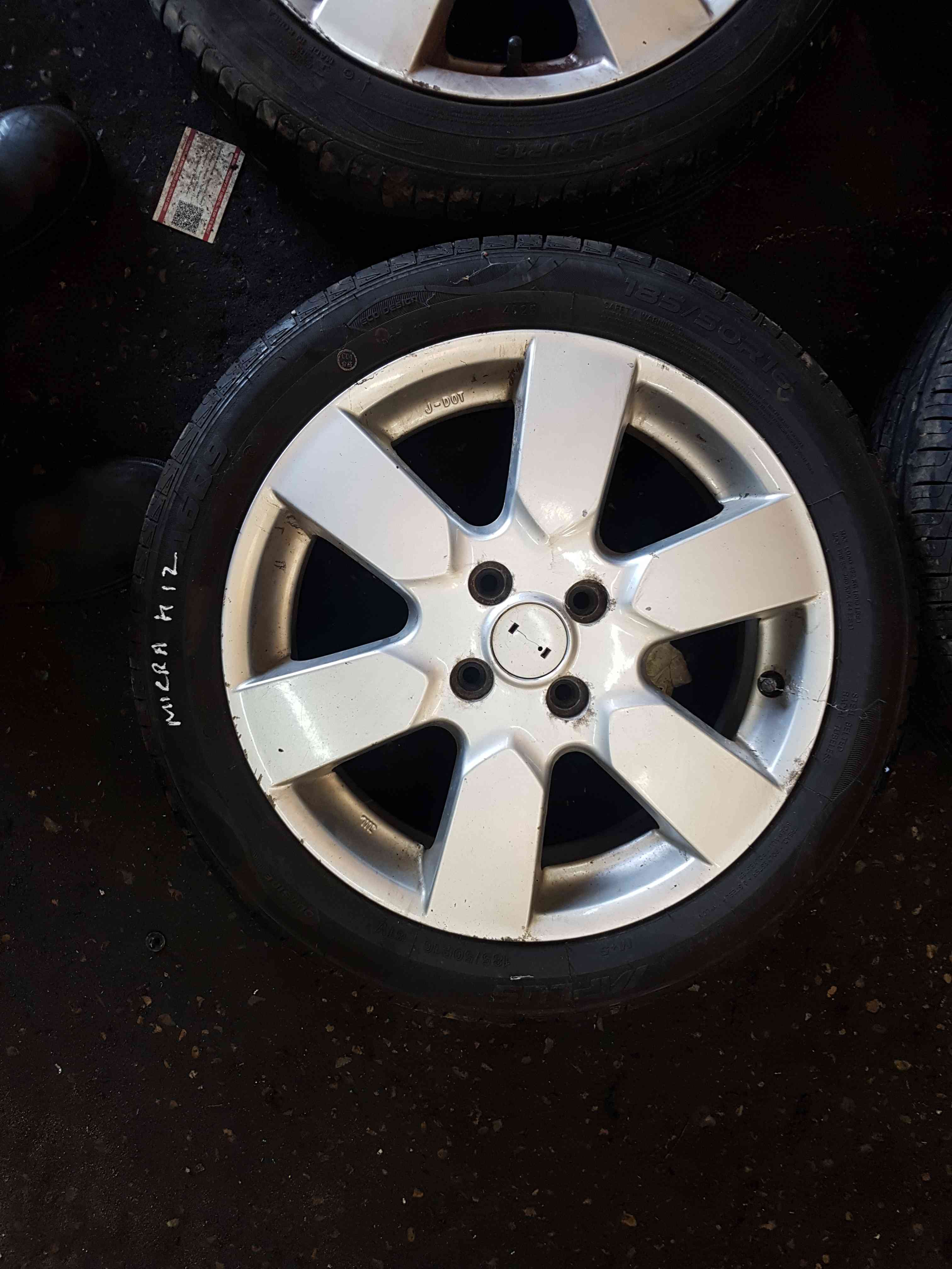Thumb 4 Nissan Micra K12 2002-2010 Alloy Wheels SET X4 + Tyres 185 50 16 3/5 5Mm