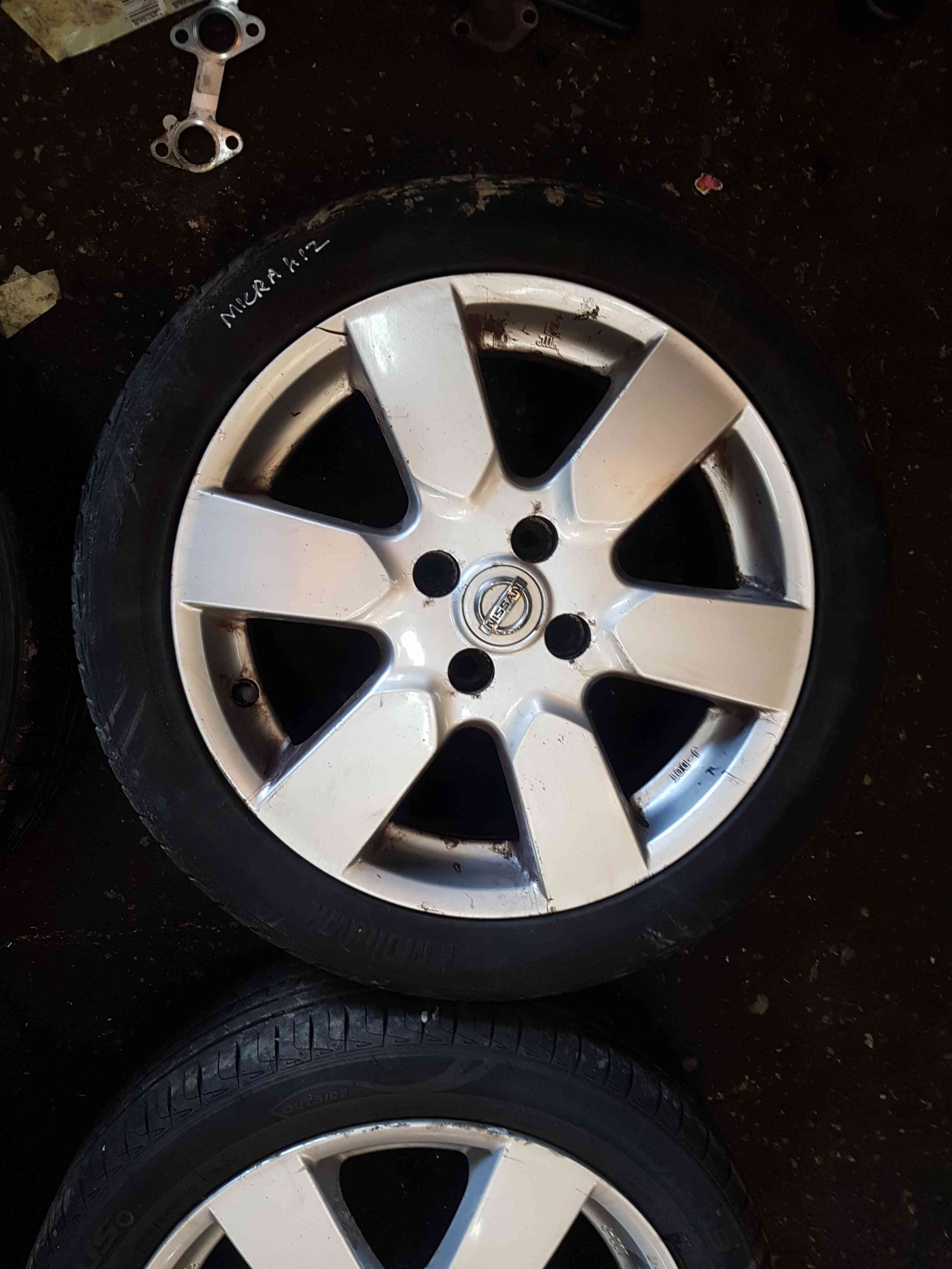 Thumb 6 Nissan Micra K12 2002-2010 Alloy Wheels SET X4 + Tyres 185 50 16 3/5 5Mm
