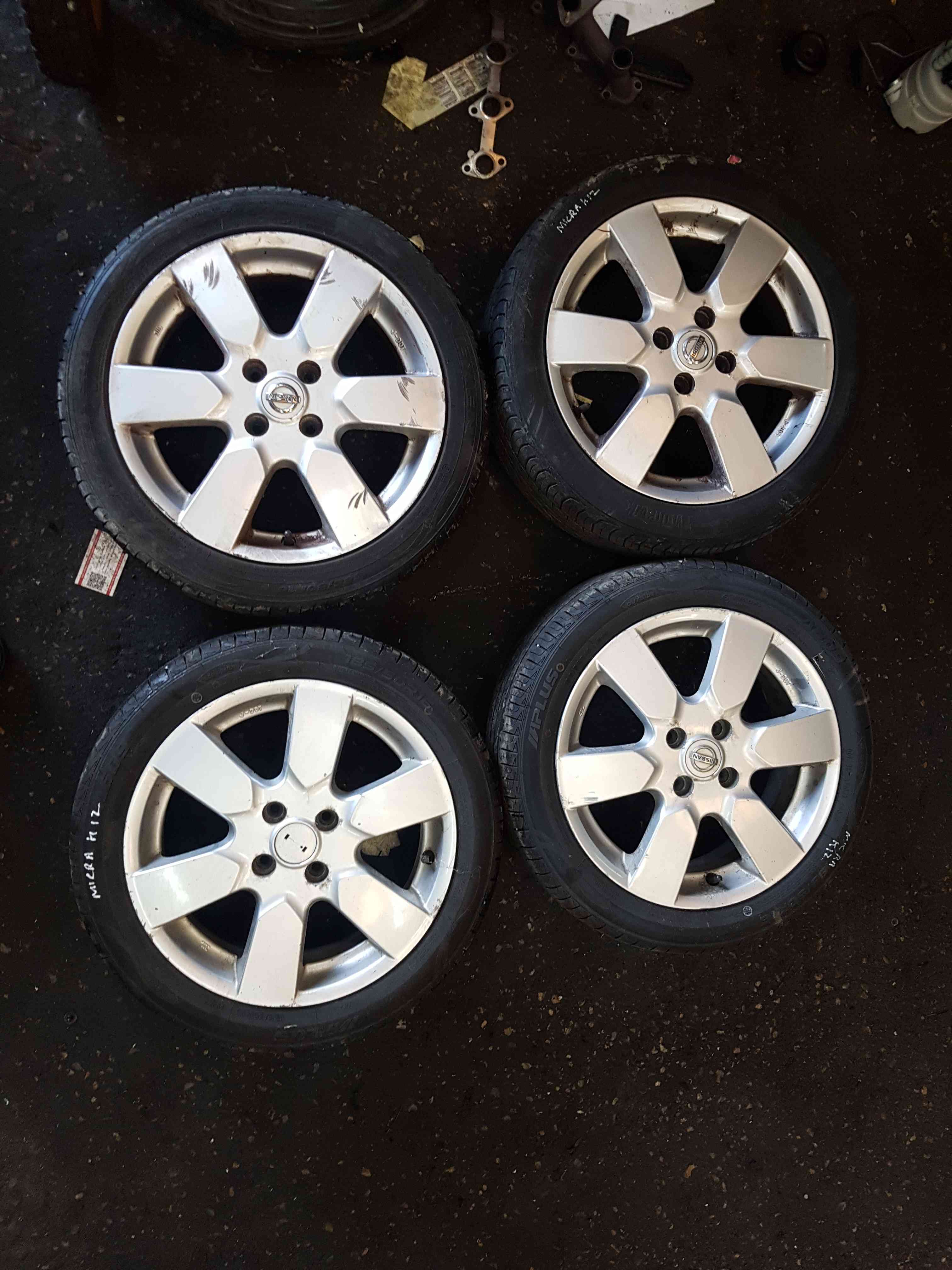 Thumb 9 Nissan Micra K12 2002-2010 Alloy Wheels SET X4 + Tyres 185 50 16 3/5 5Mm