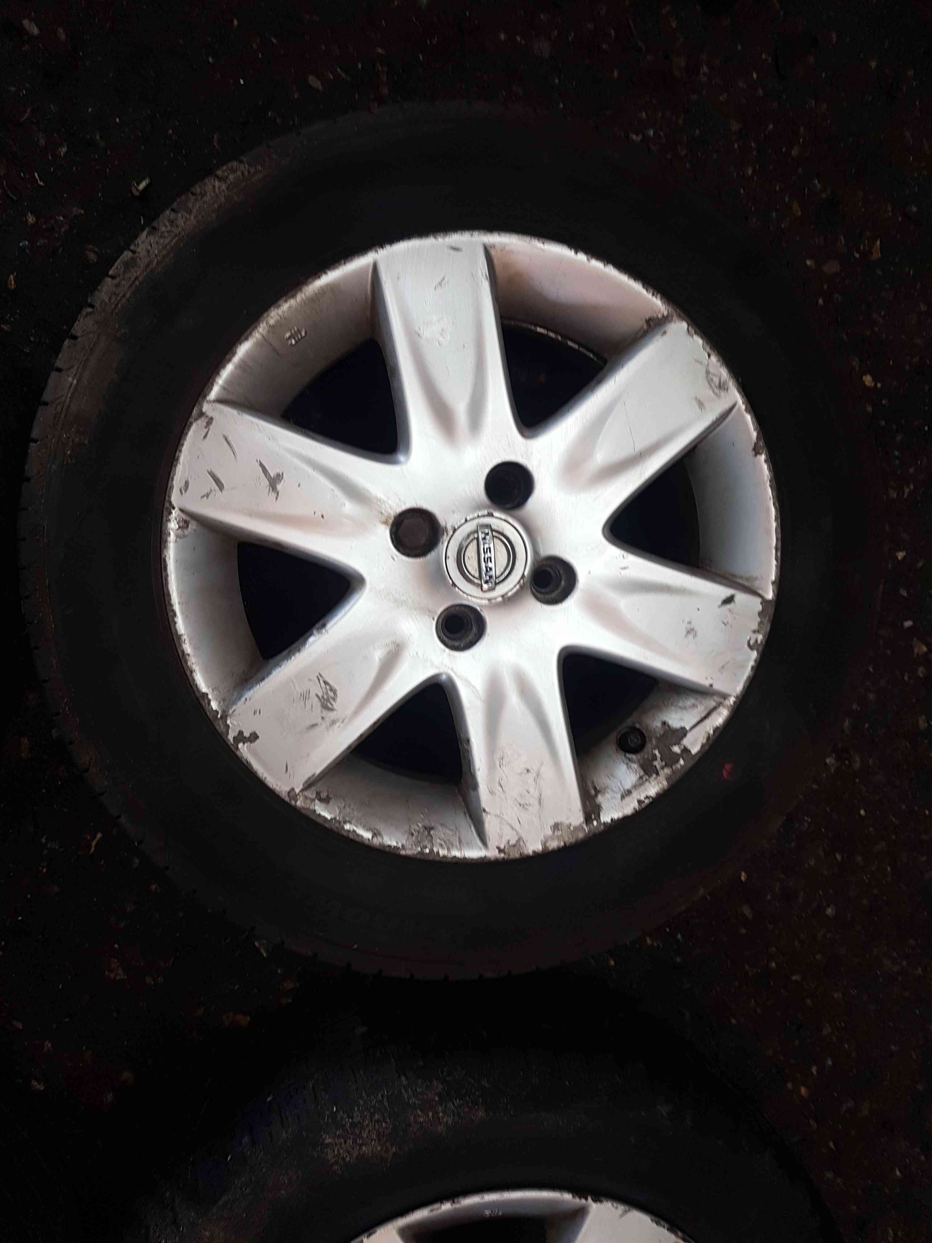 Thumb 7 Nissan Micra K12 2002-2010 Alloy Wheels SET X4 2 Good Tyres 3/5