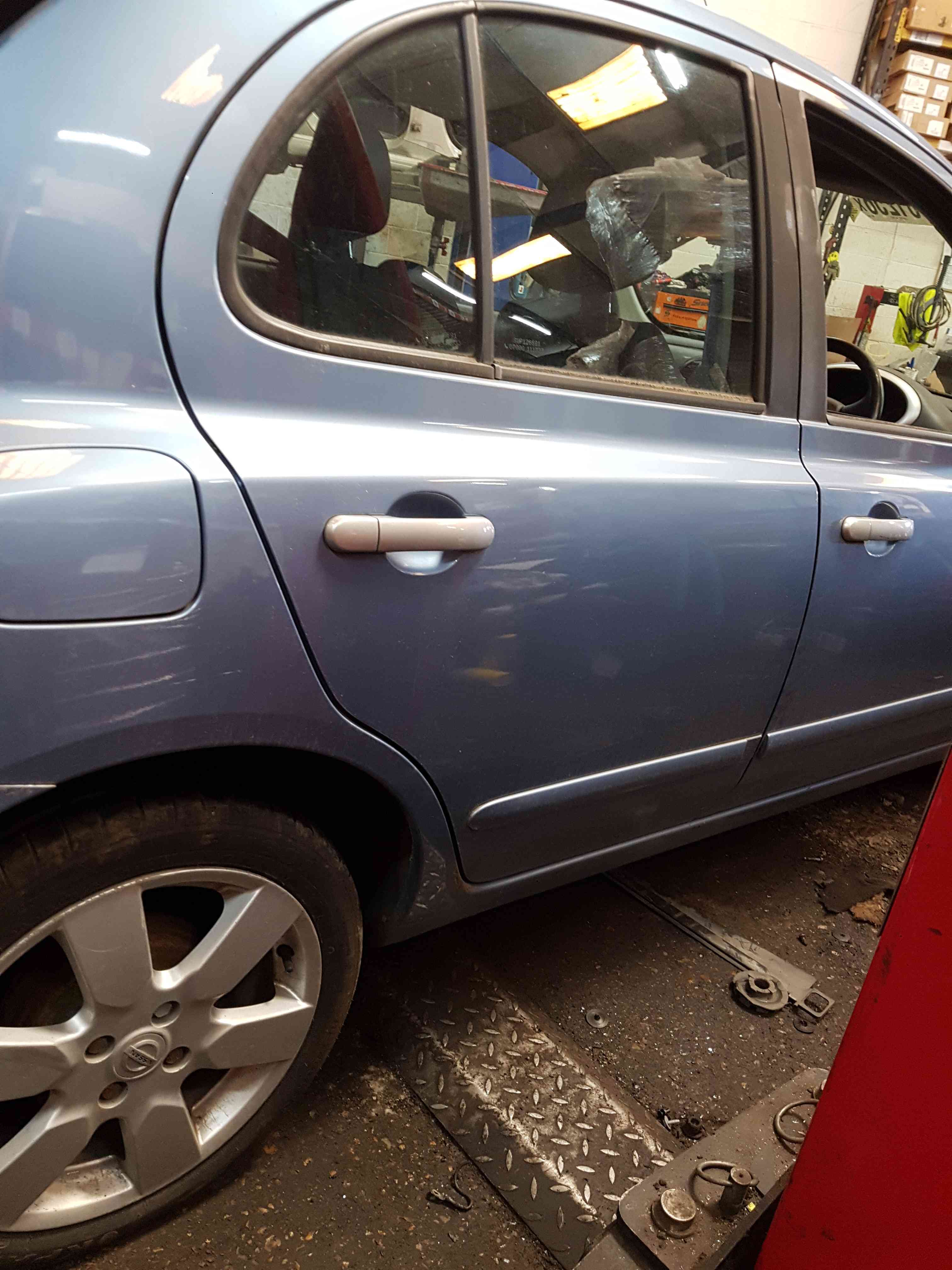 Thumb 3 Nissan Micra K12 2002-2010 Driver OSR Rear Blue Door B33