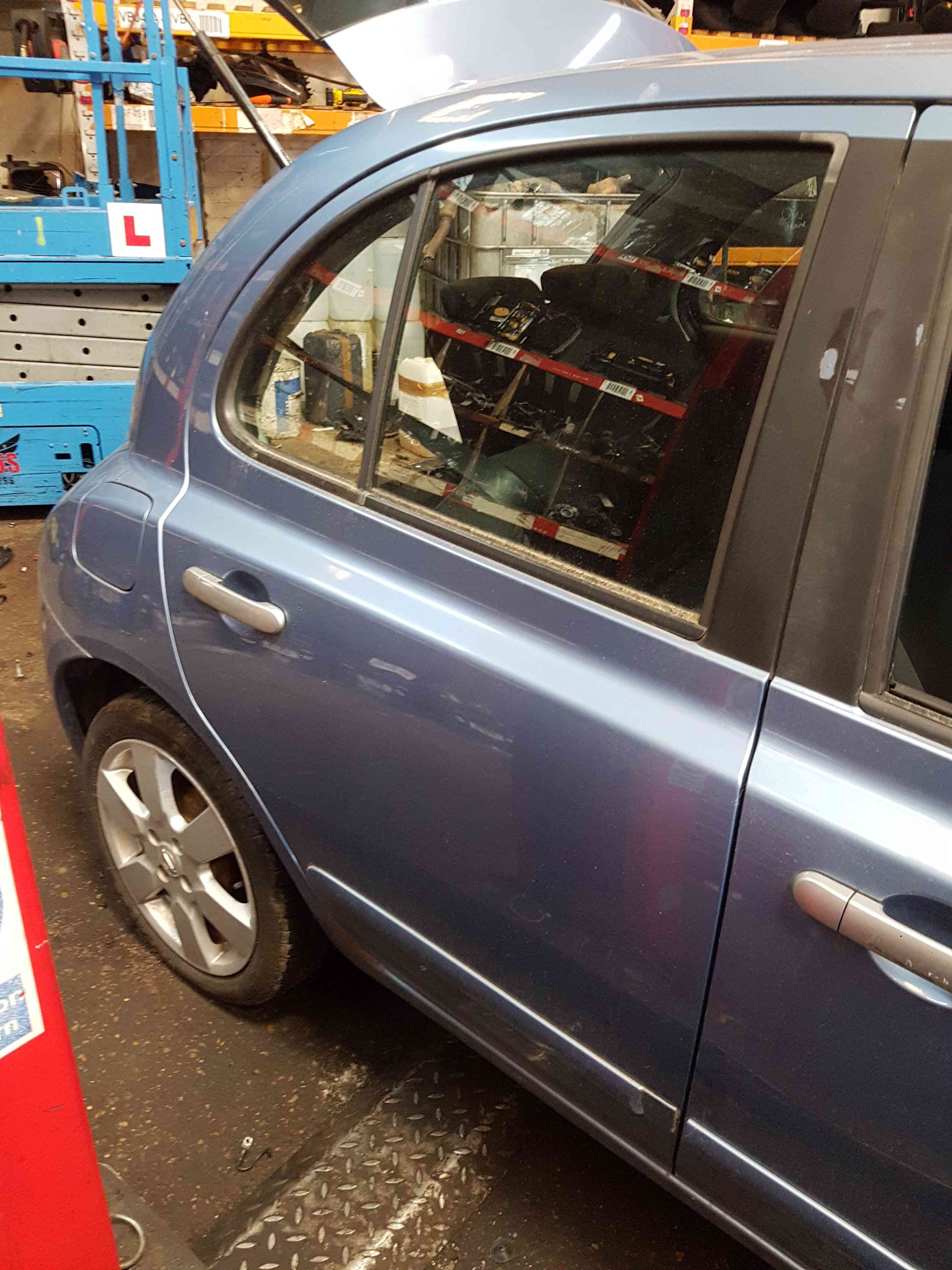 Thumb 4 Nissan Micra K12 2002-2010 Driver OSR Rear Blue Door B33