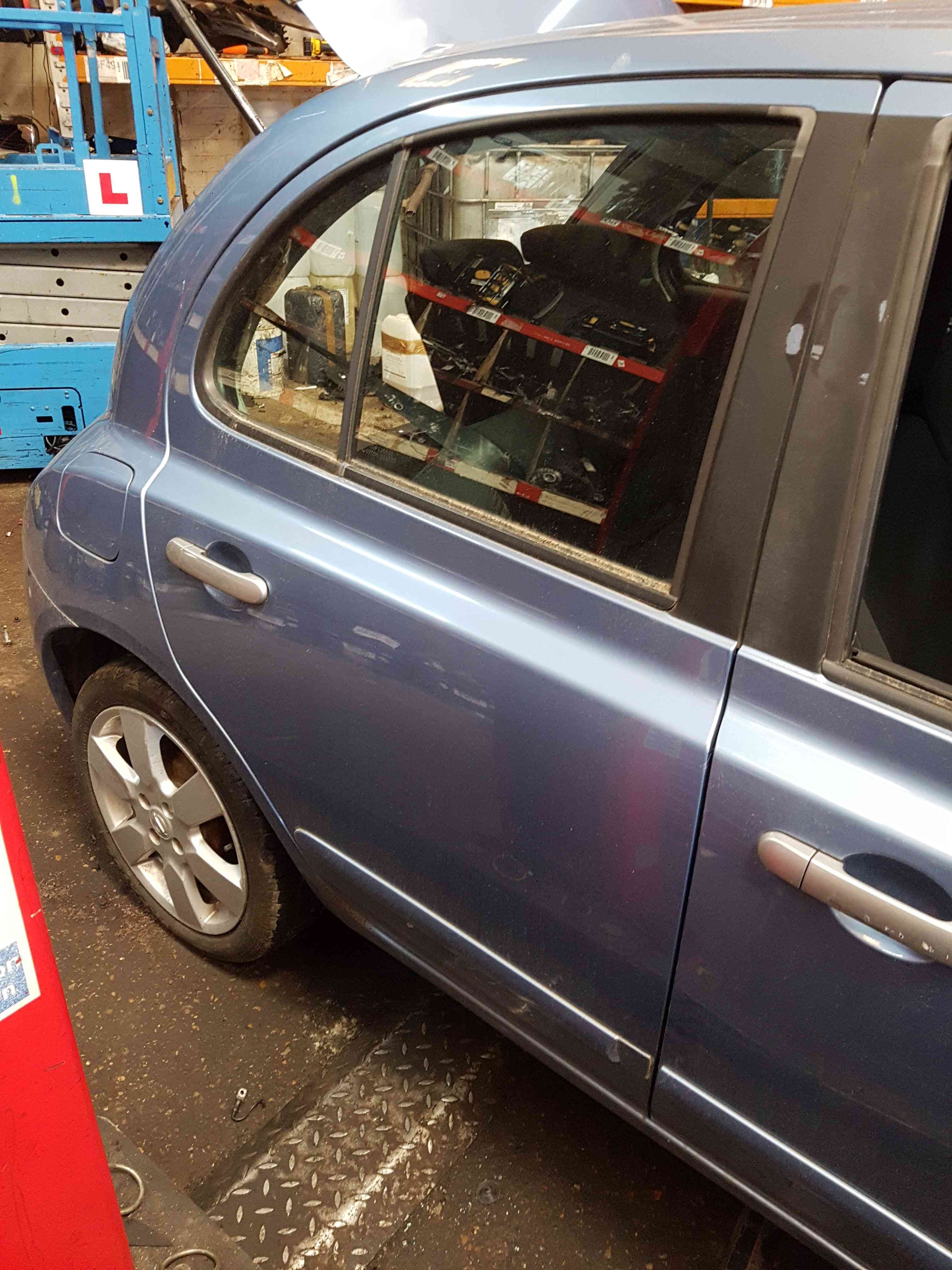 Thumb 5 Nissan Micra K12 2002-2010 Driver OSR Rear Blue Door B33