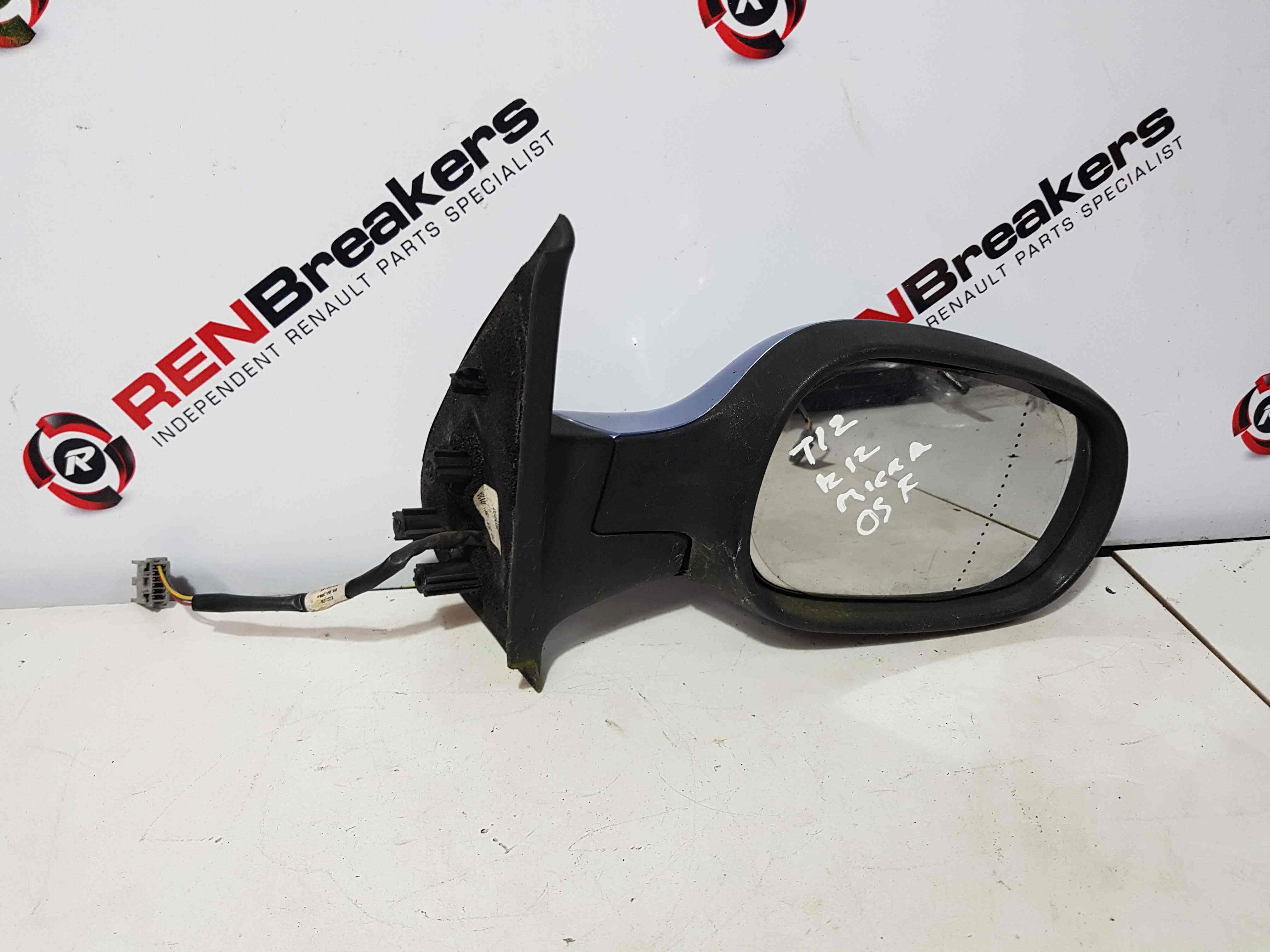 Thumb 5 Nissan Micra K12 2002-2010 Driver Os OSF Wing Mirror Blue T12 