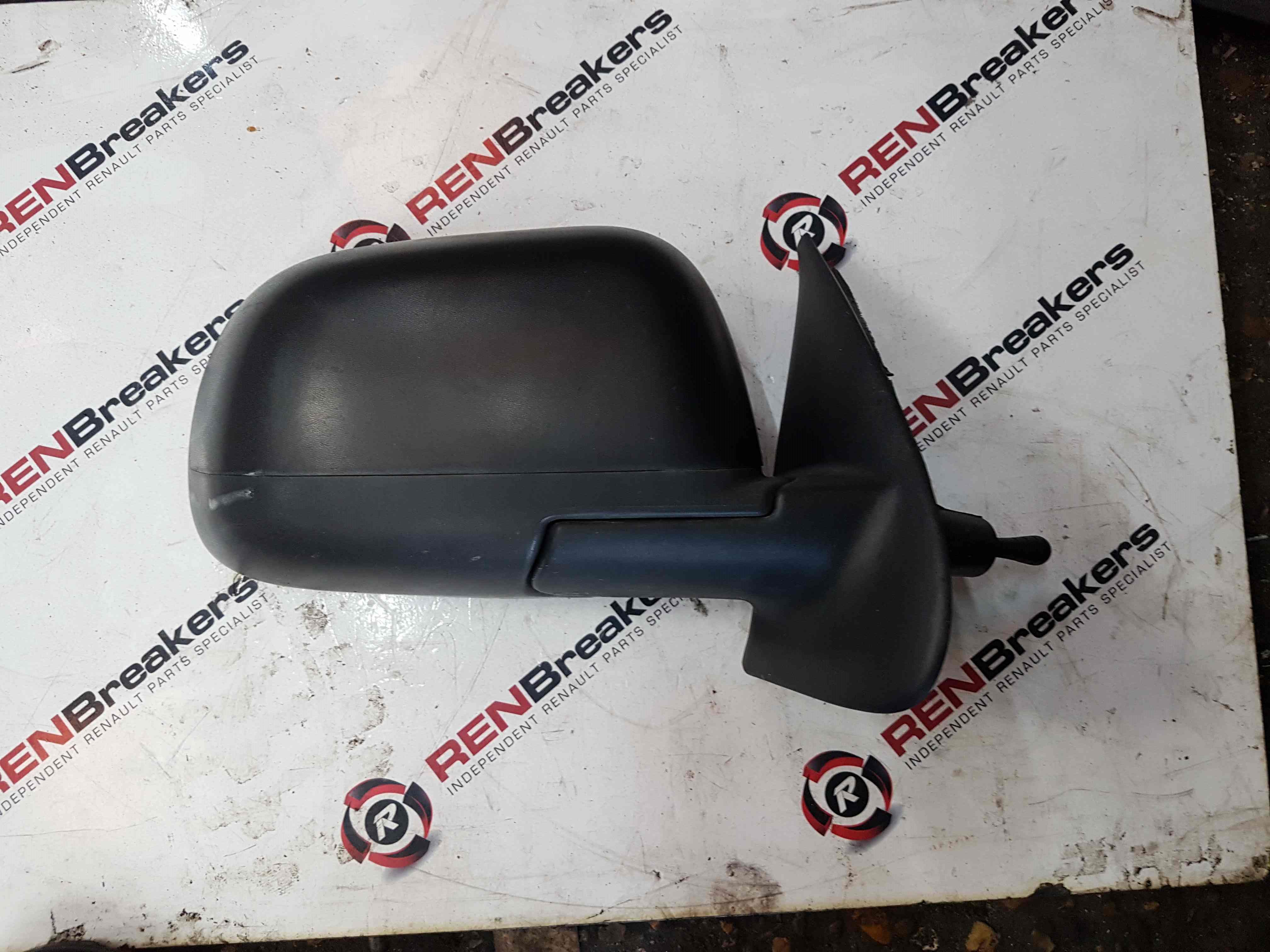 Thumb 3 Nissan Micra K12 2002-2010 Driver Os Wing Mirror Plain Black Plastic Manual