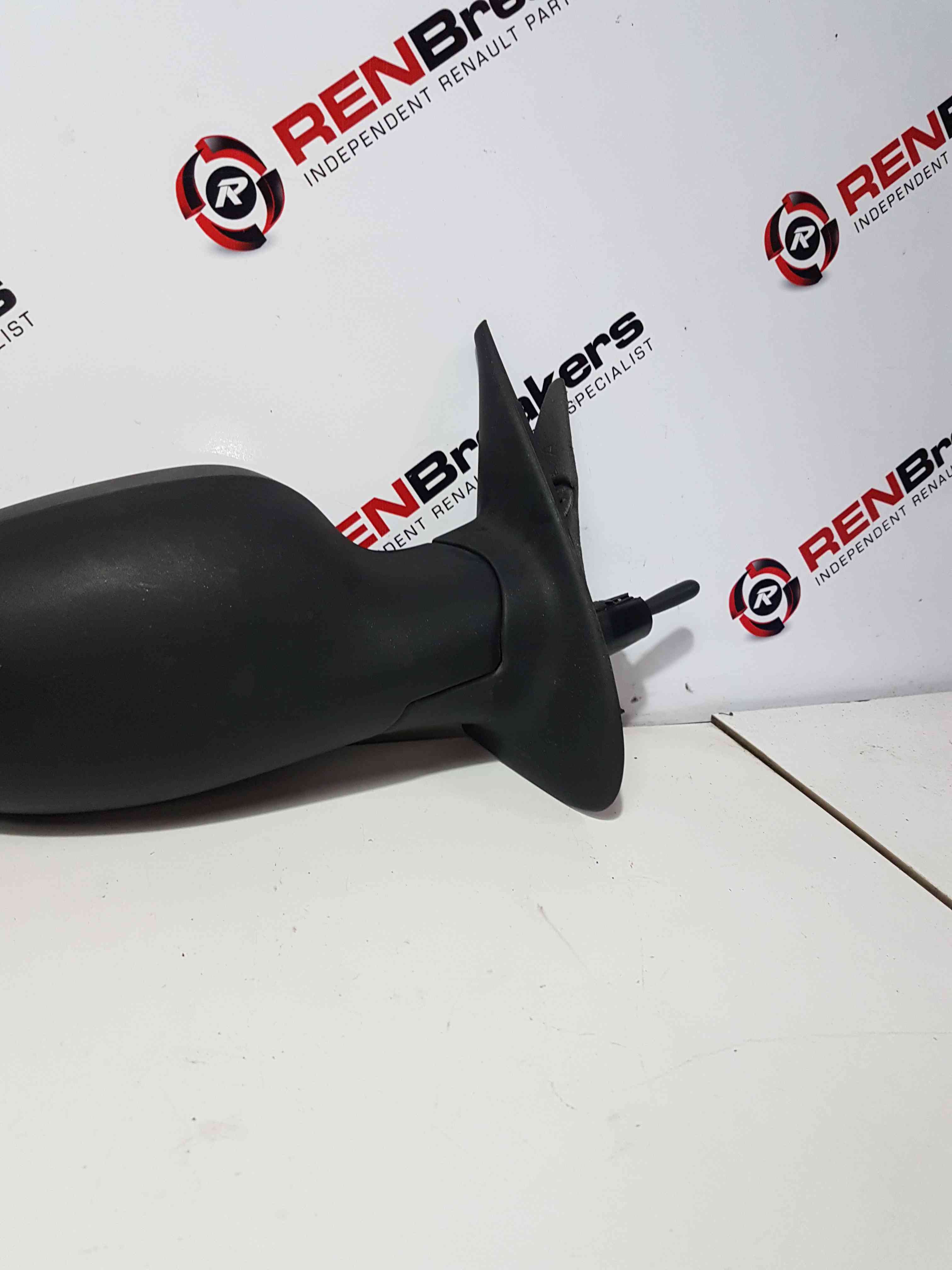 Thumb 10 Nissan Micra K12 2002-2010 Driver Os Wing Mirror Plain Black Plastic Manual