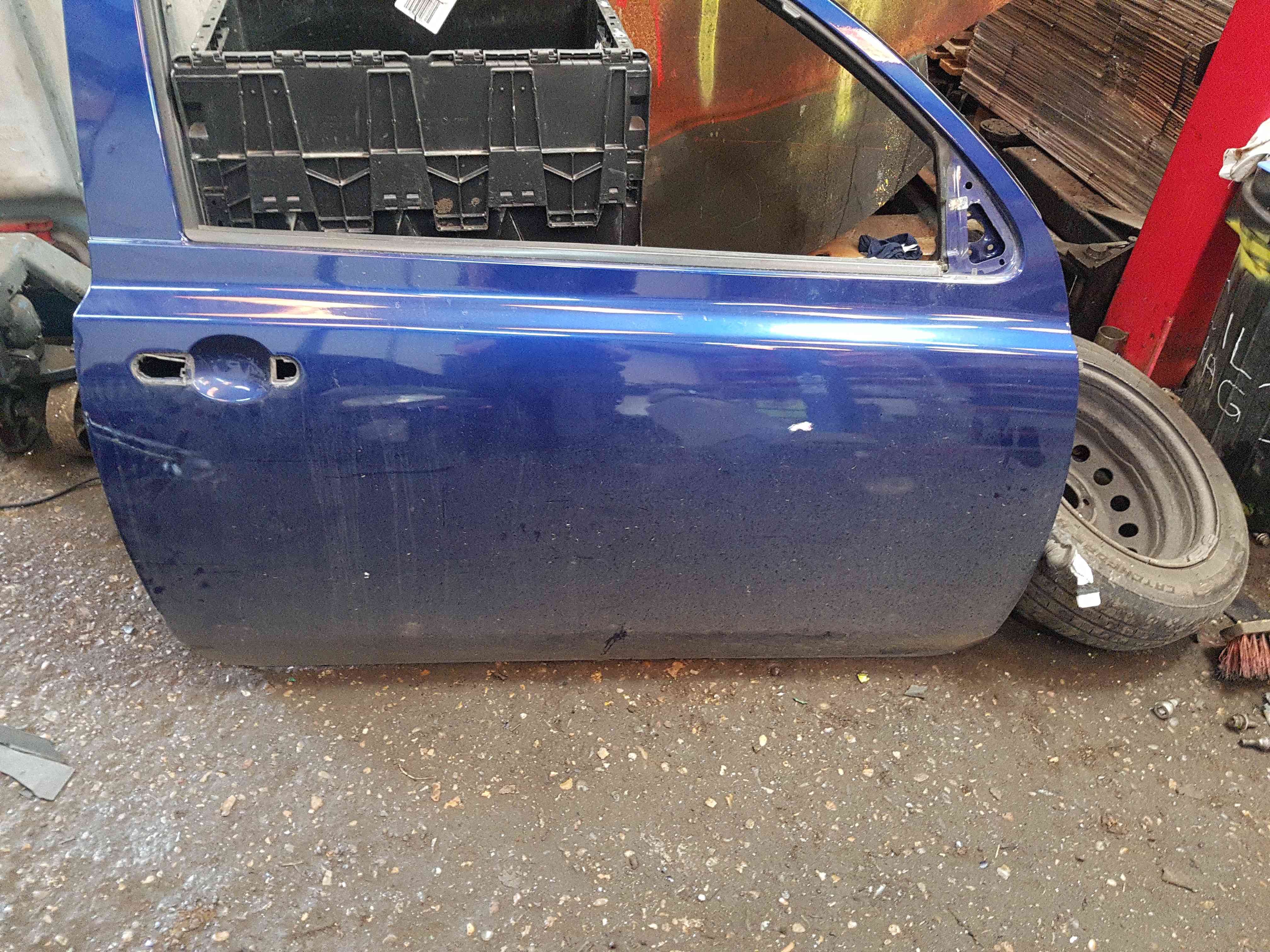 Thumb 4 Nissan Micra K12 2002-2010 Drivers OSF Front Door BW6 Blue 3Dr