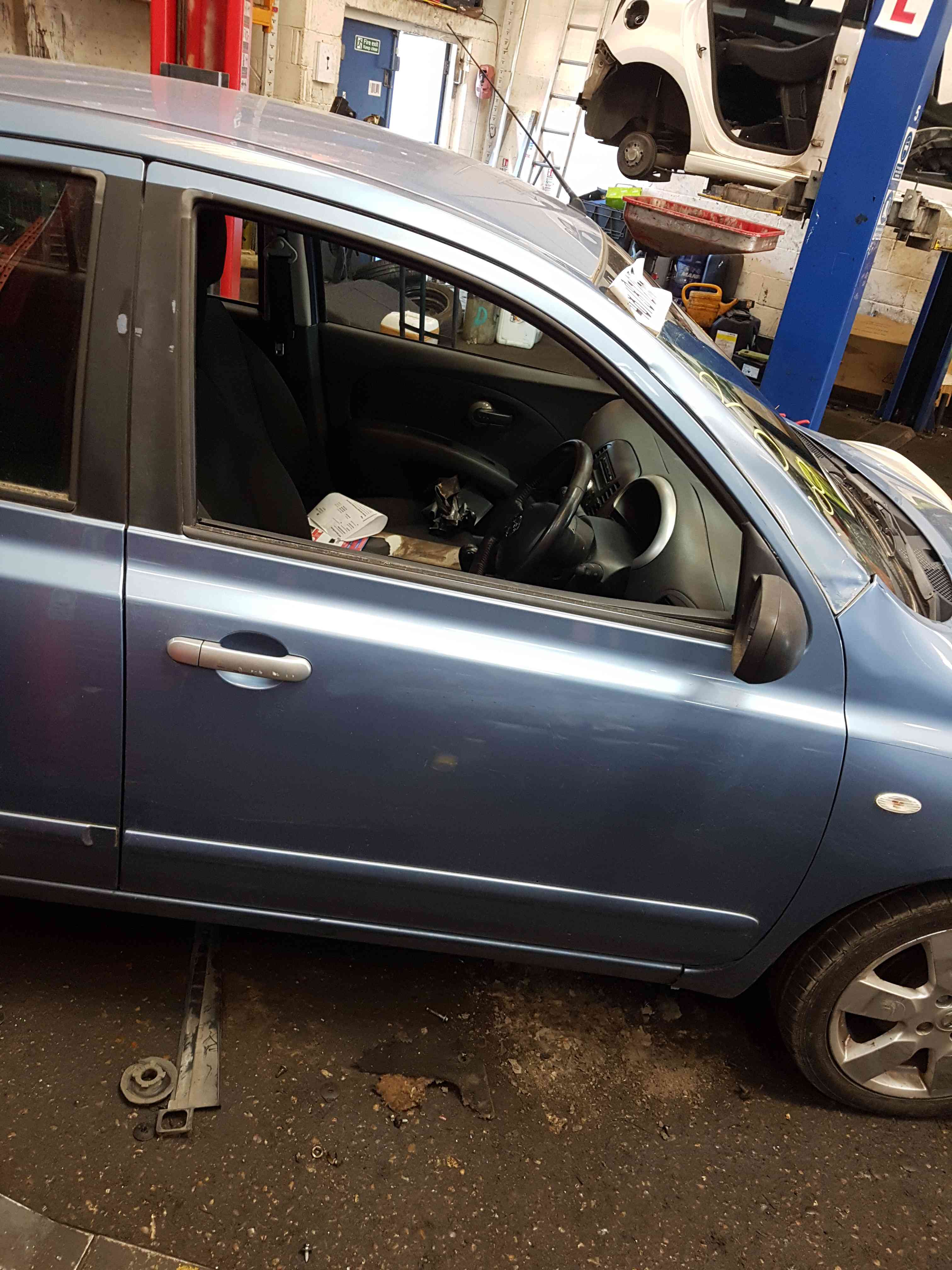 Thumb 2 Nissan Micra K12 2002-2010 Drivers OSF Front Door Blue B33 5dr