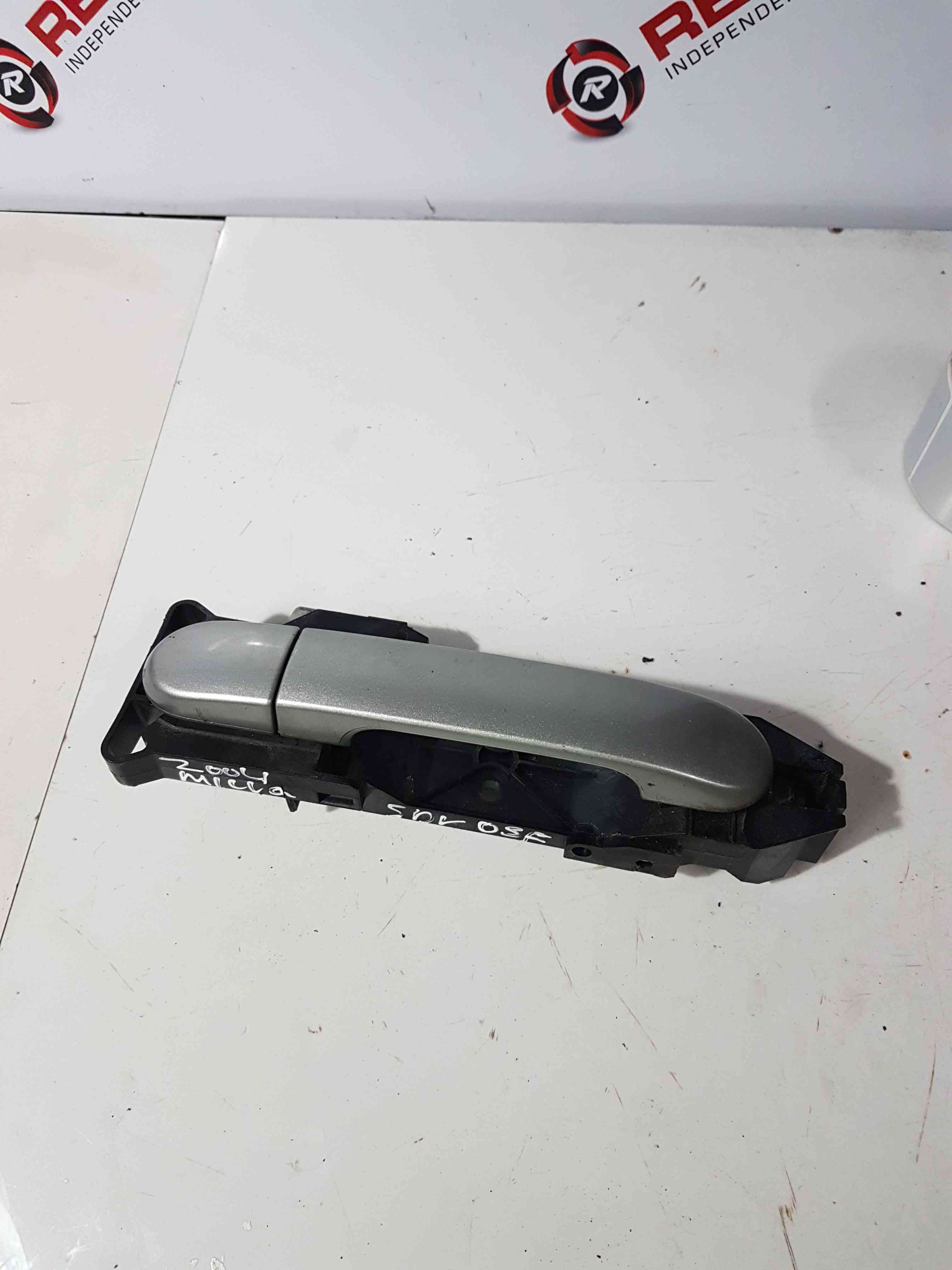 Thumb 3 Nissan Micra K12 2002-2010 Drivers OSF Front Exterior Handle Silver