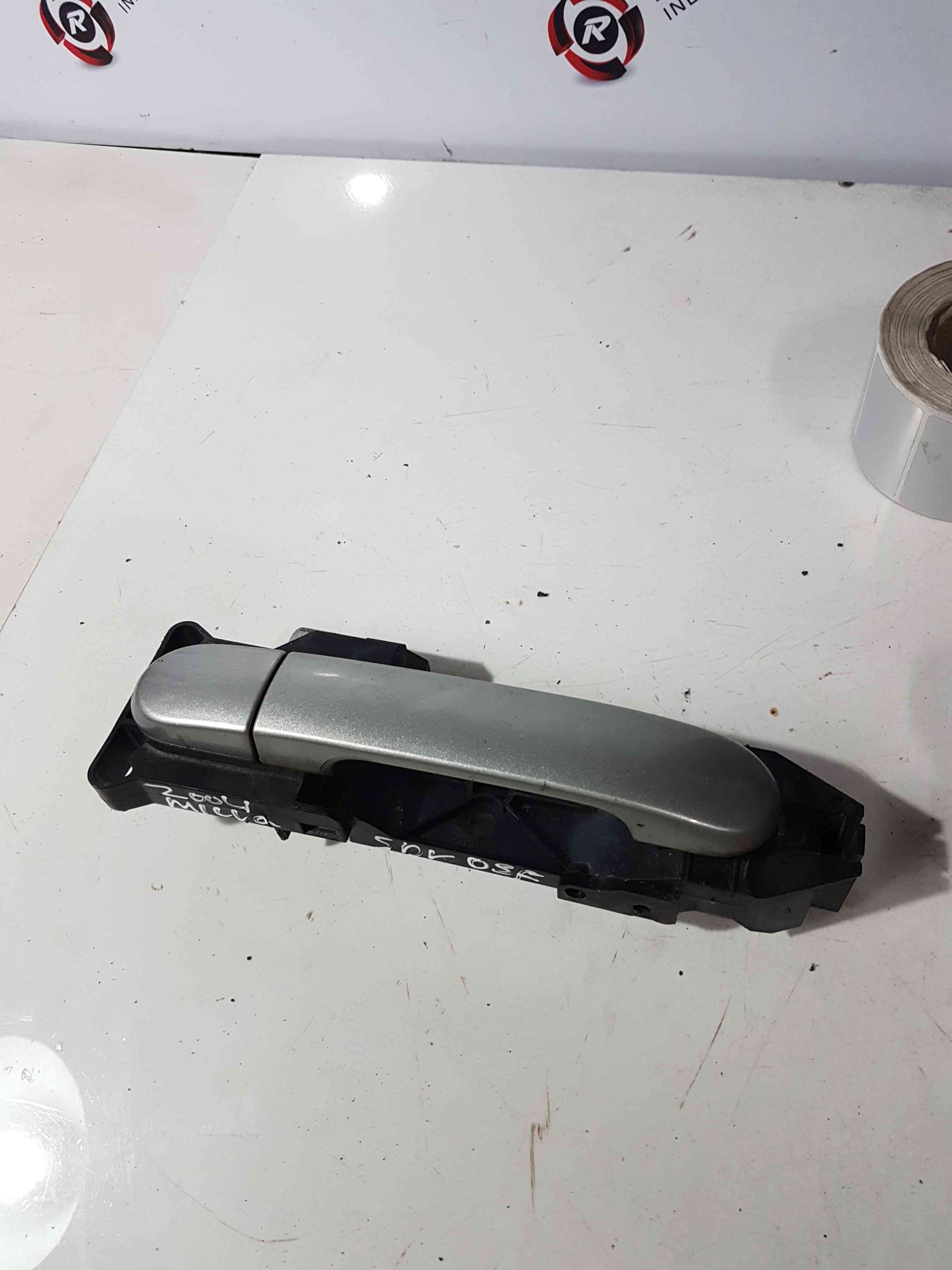 Thumb 6 Nissan Micra K12 2002-2010 Drivers OSF Front Exterior Handle Silver