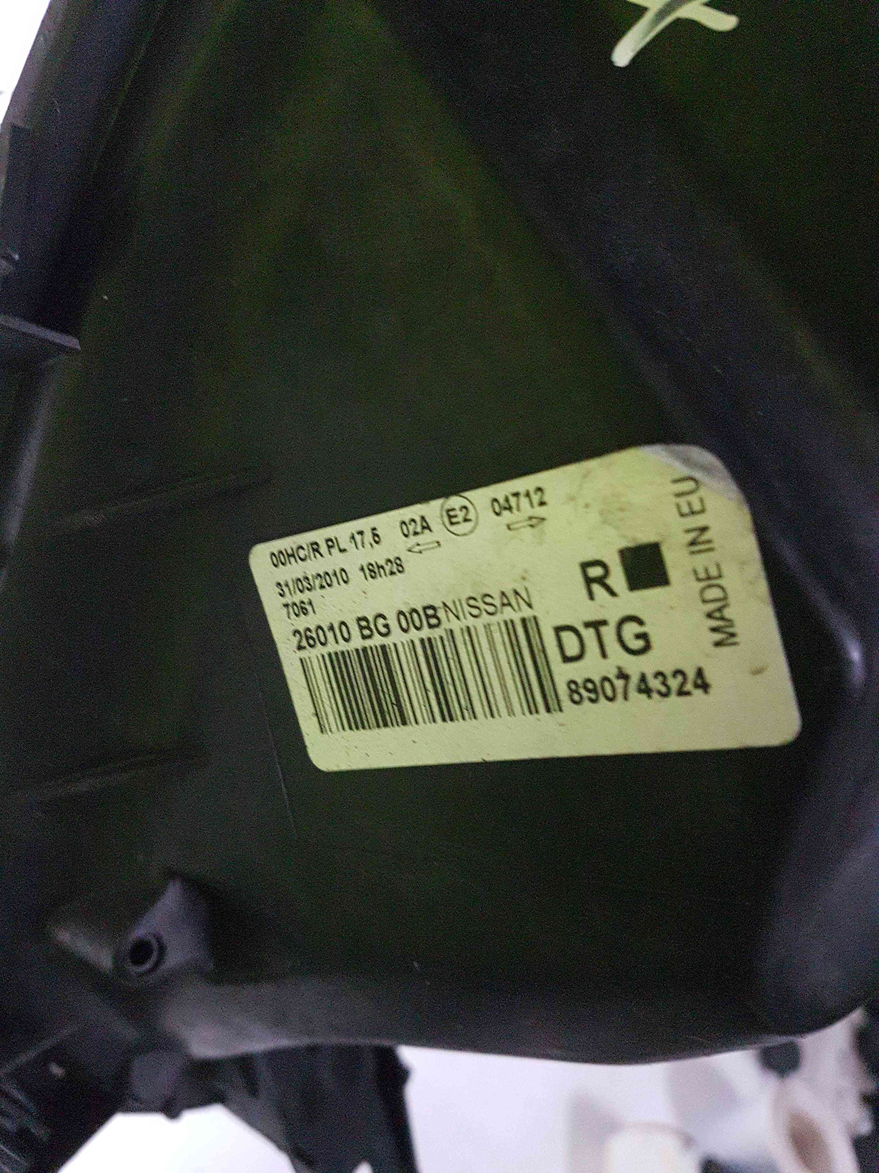 Thumb 7 Nissan Micra K12 2002-2010 Drivers OSF Front Headlight 26010BG00B