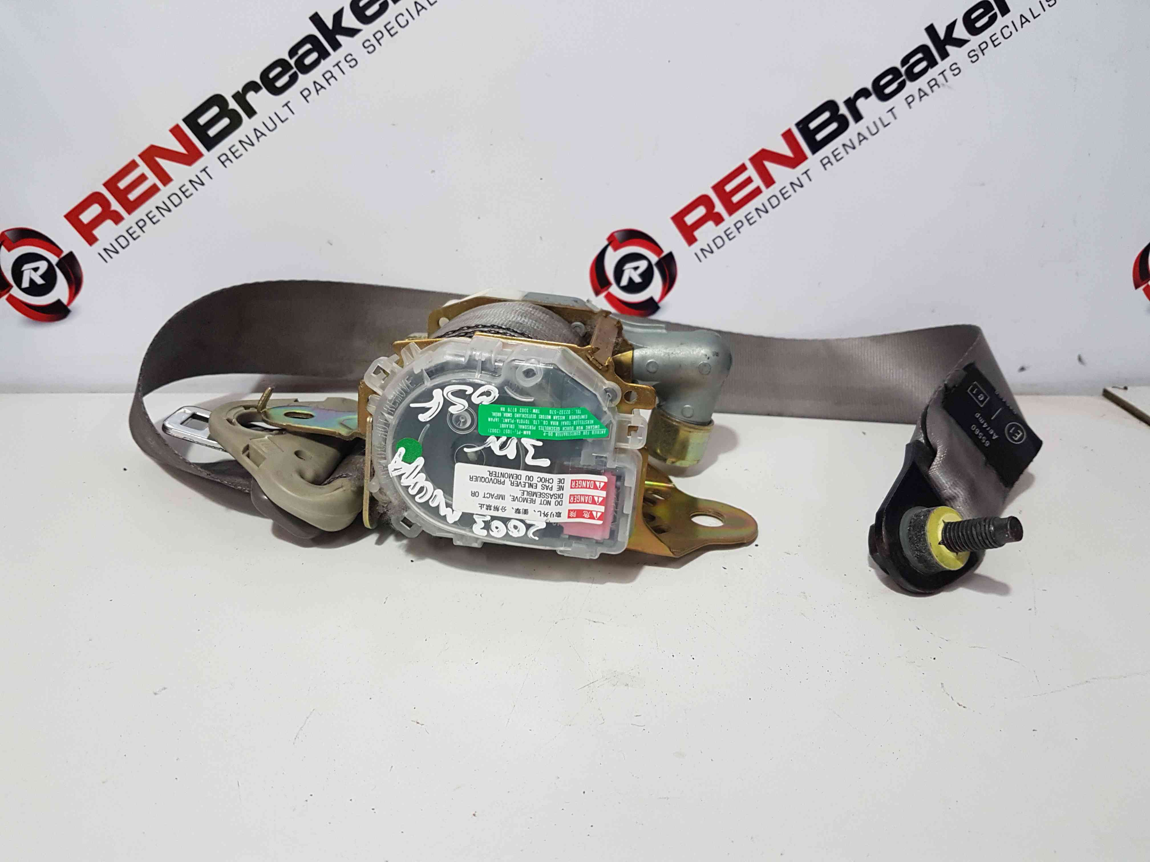 Thumb 10 Nissan Micra K12 2002-2010 Drivers OSF Front Seat Belt 3Dr