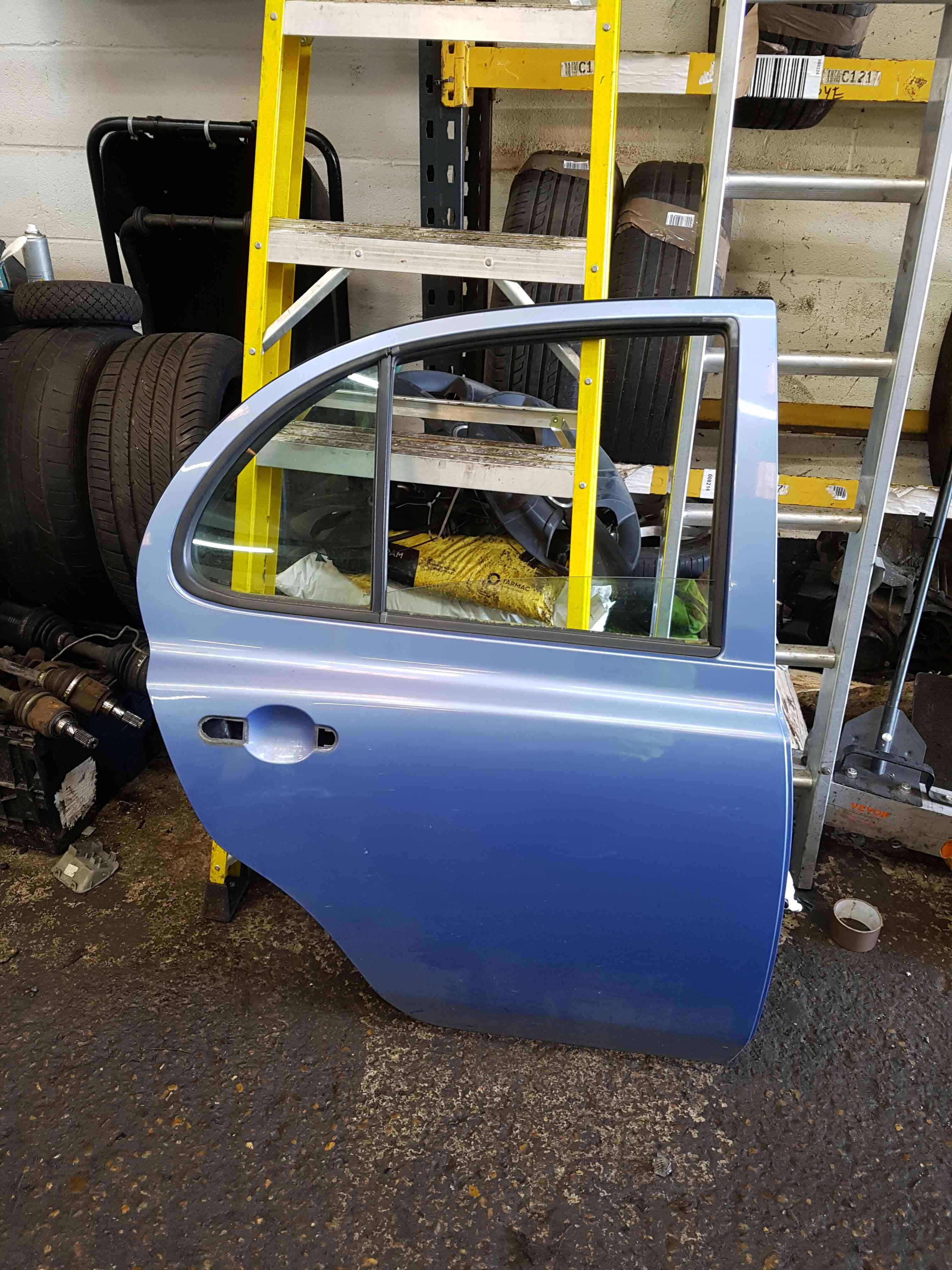 Thumb 2 Nissan Micra K12 2002-2010 Drivers OSR Rear Blue Door T12