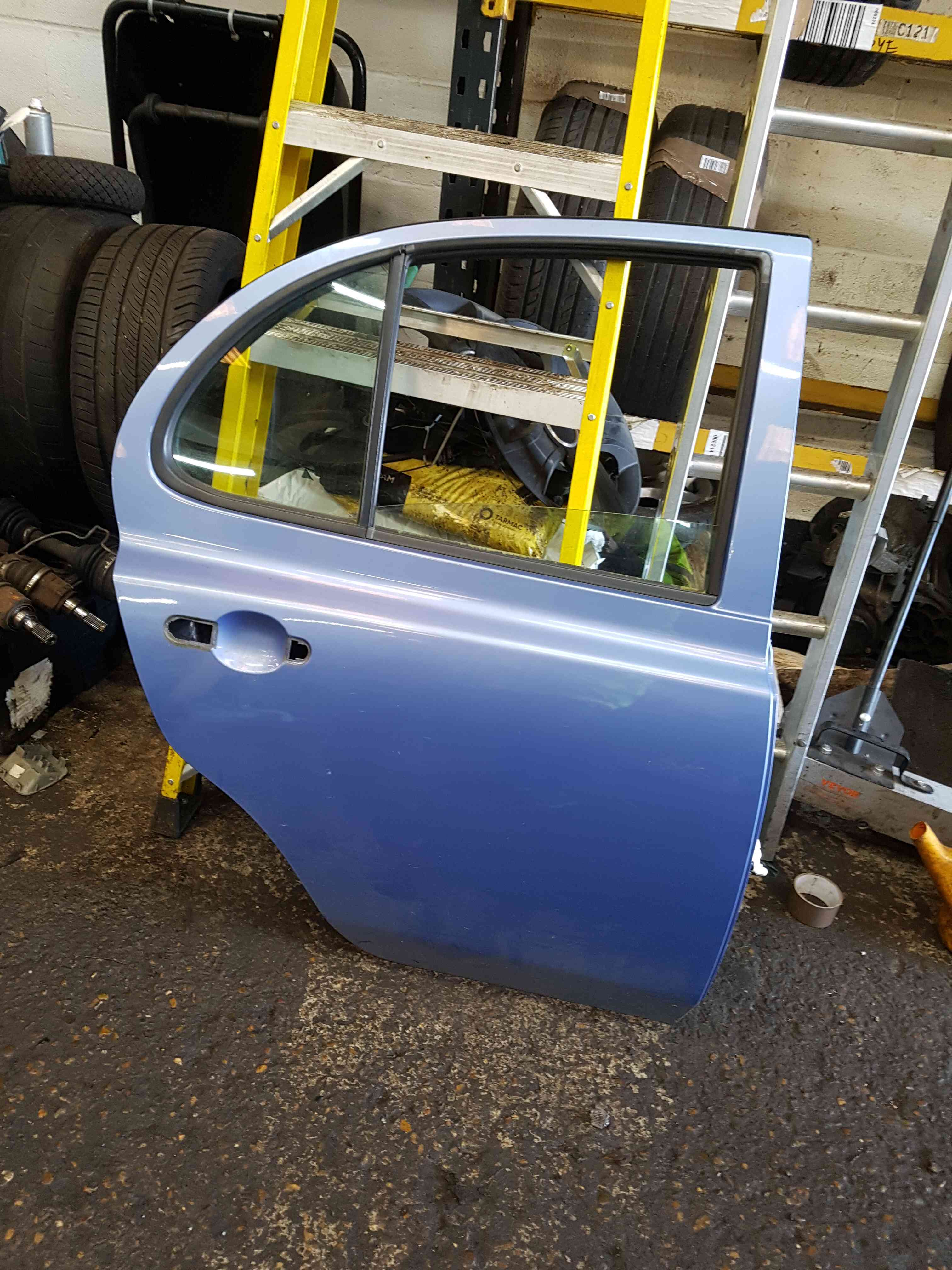 Thumb 3 Nissan Micra K12 2002-2010 Drivers OSR Rear Blue Door T12