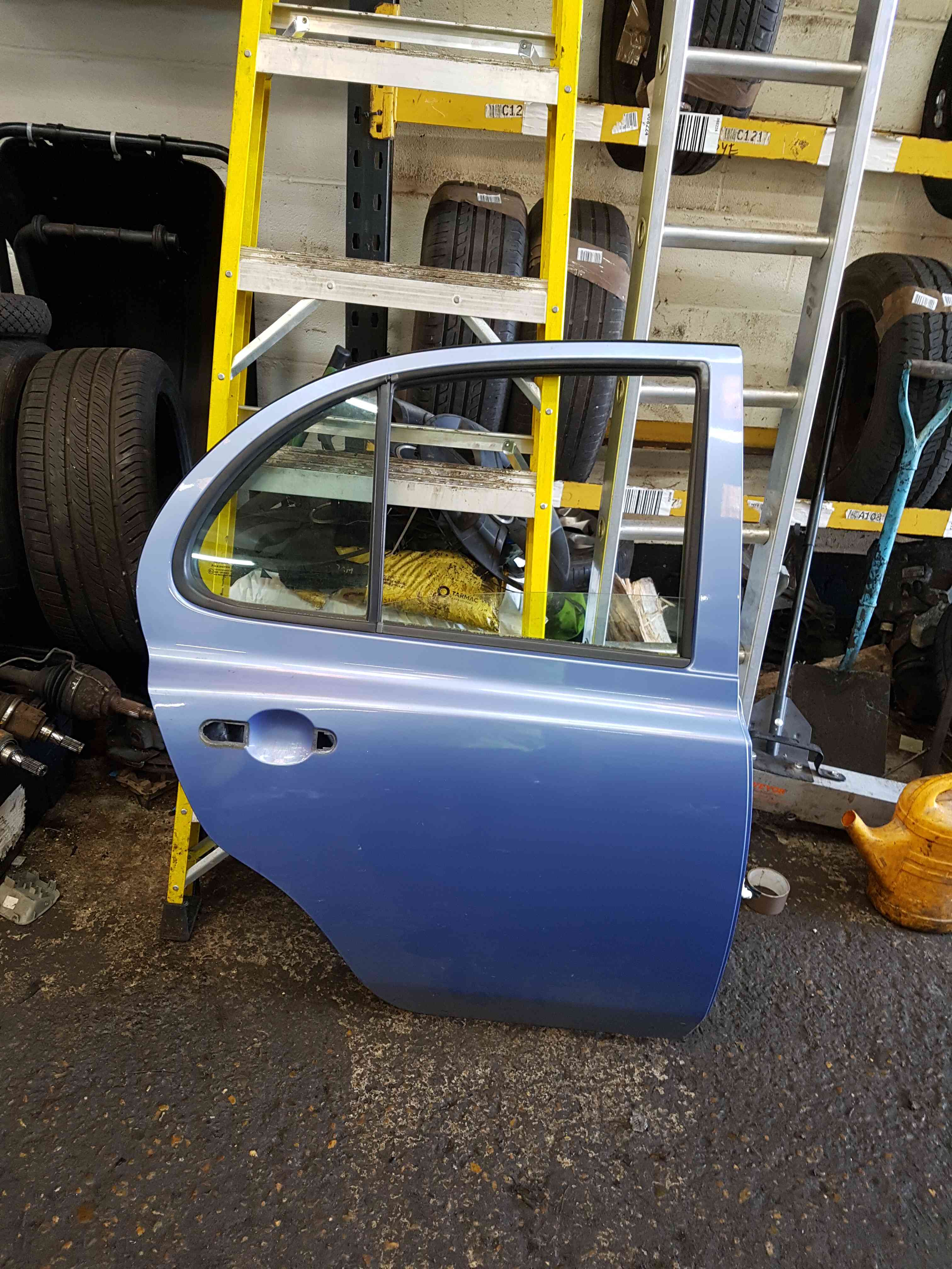 Thumb 7 Nissan Micra K12 2002-2010 Drivers OSR Rear Blue Door T12