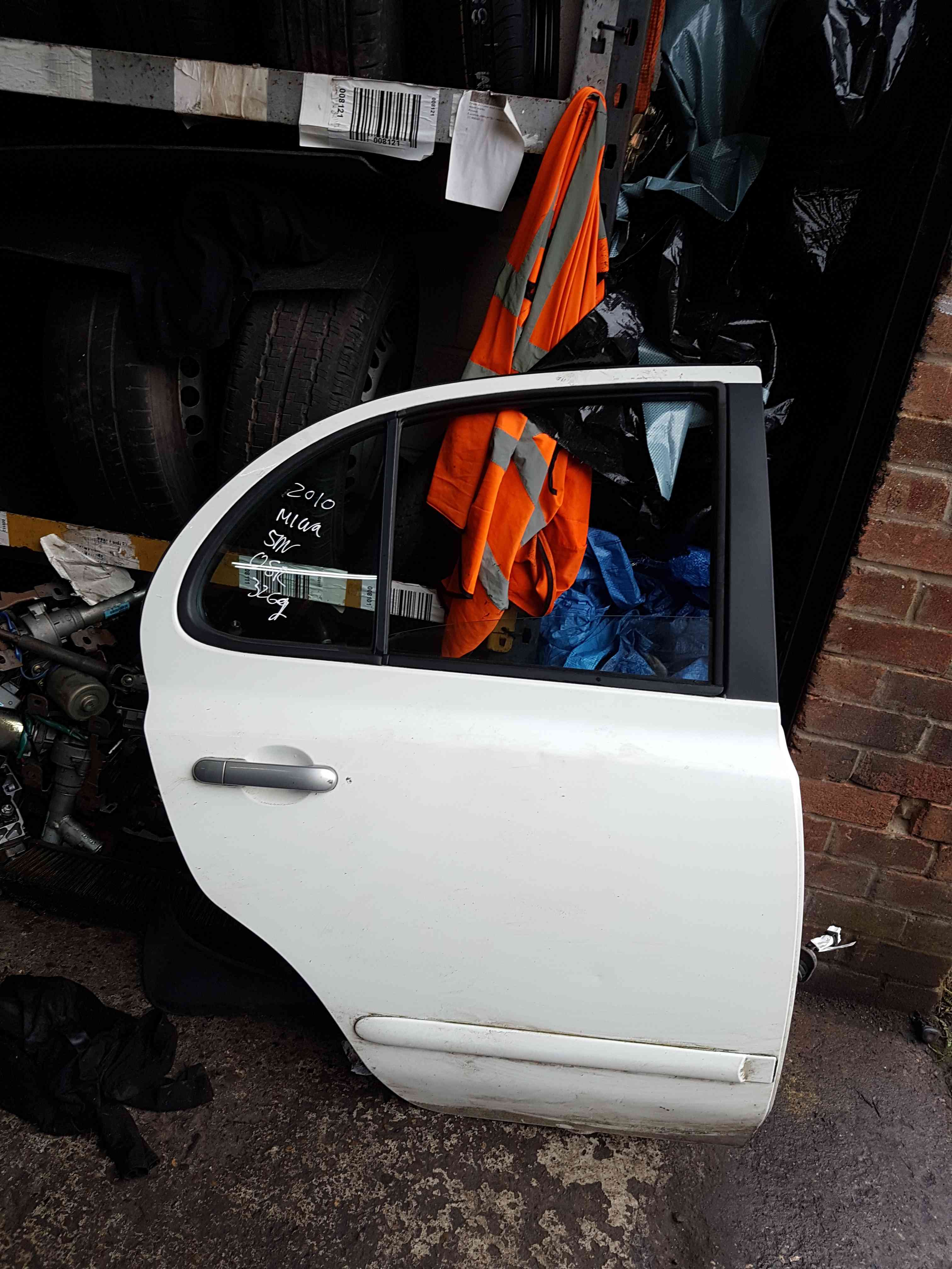 Thumb 2 Nissan Micra K12 2002-2010 Drivers OSR Rear White Door 326