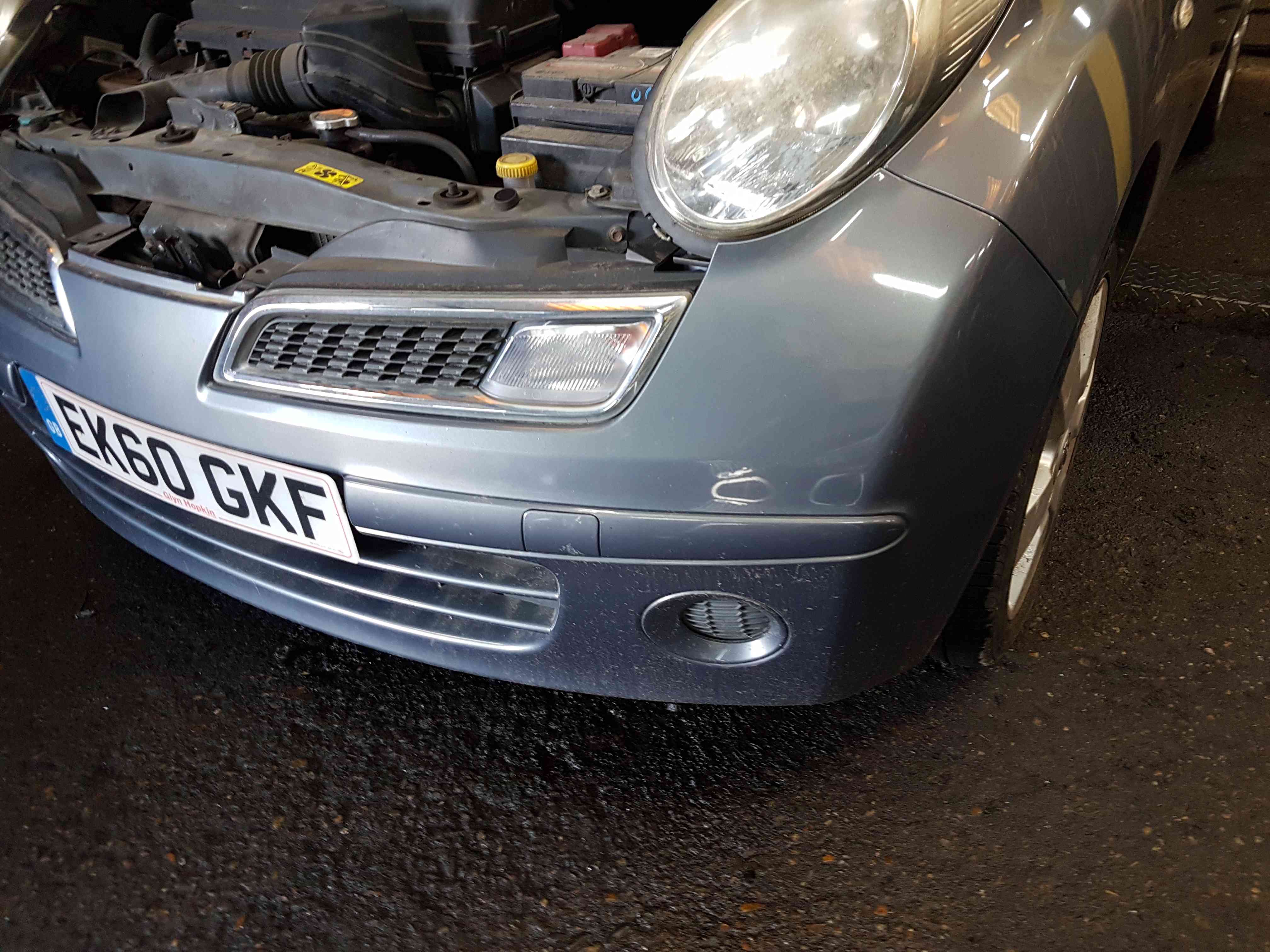 Thumb 3 Nissan Micra K12 2002-2010 Front Bumper Faded Denim Grey B52